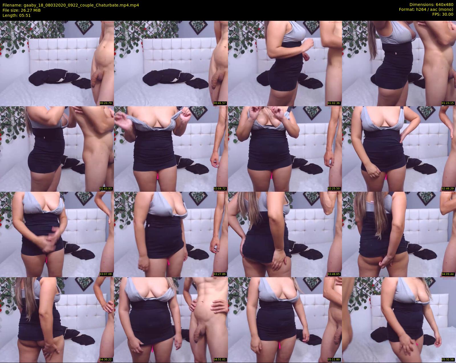 gaaby_18 — 6 minute Chaturbate couple cam show recording, 480p, Mar 8, 2020