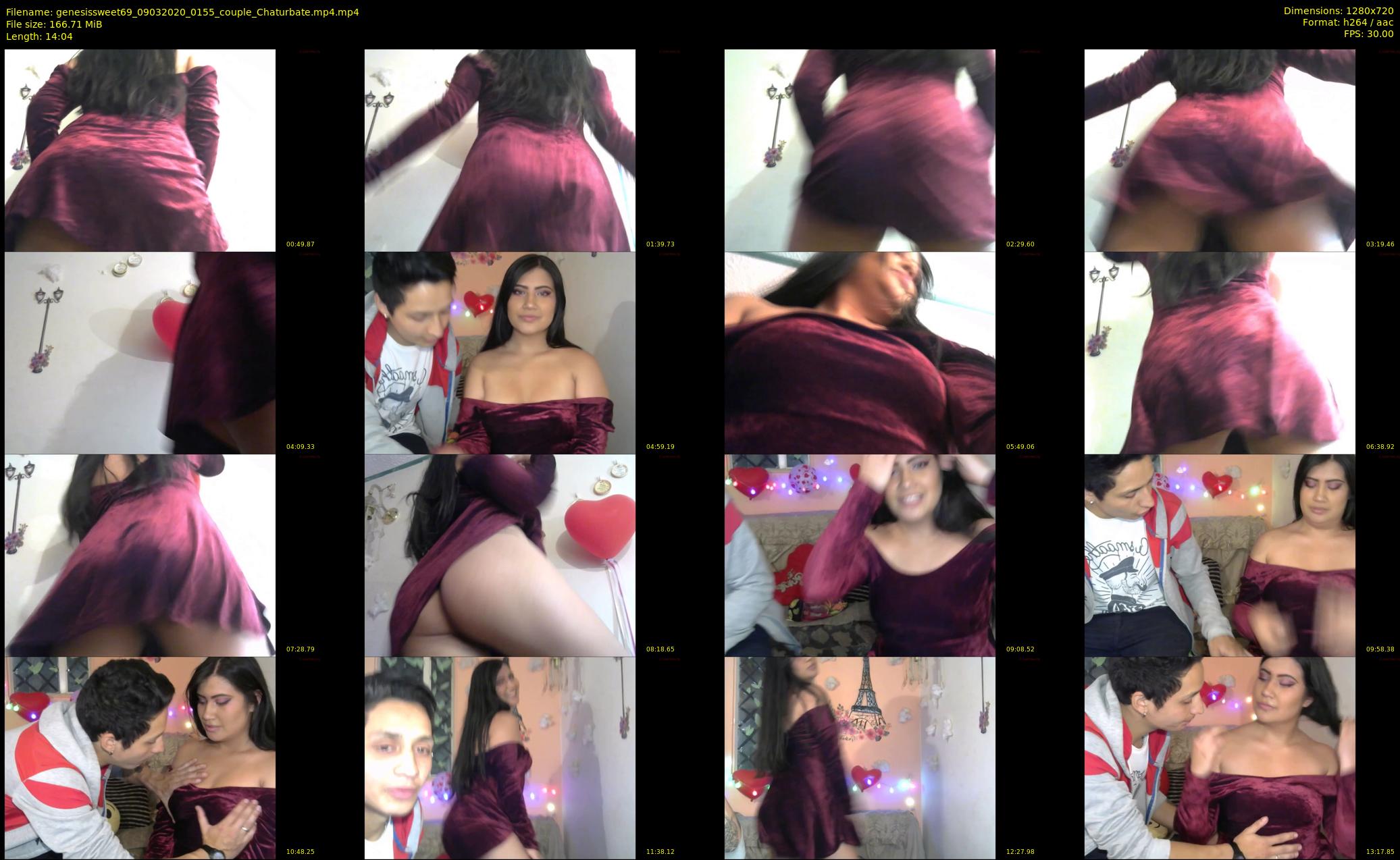 genesissweet69 — 15 minute Chaturbate couple cam show recording, 720p, Mar 9, 2020