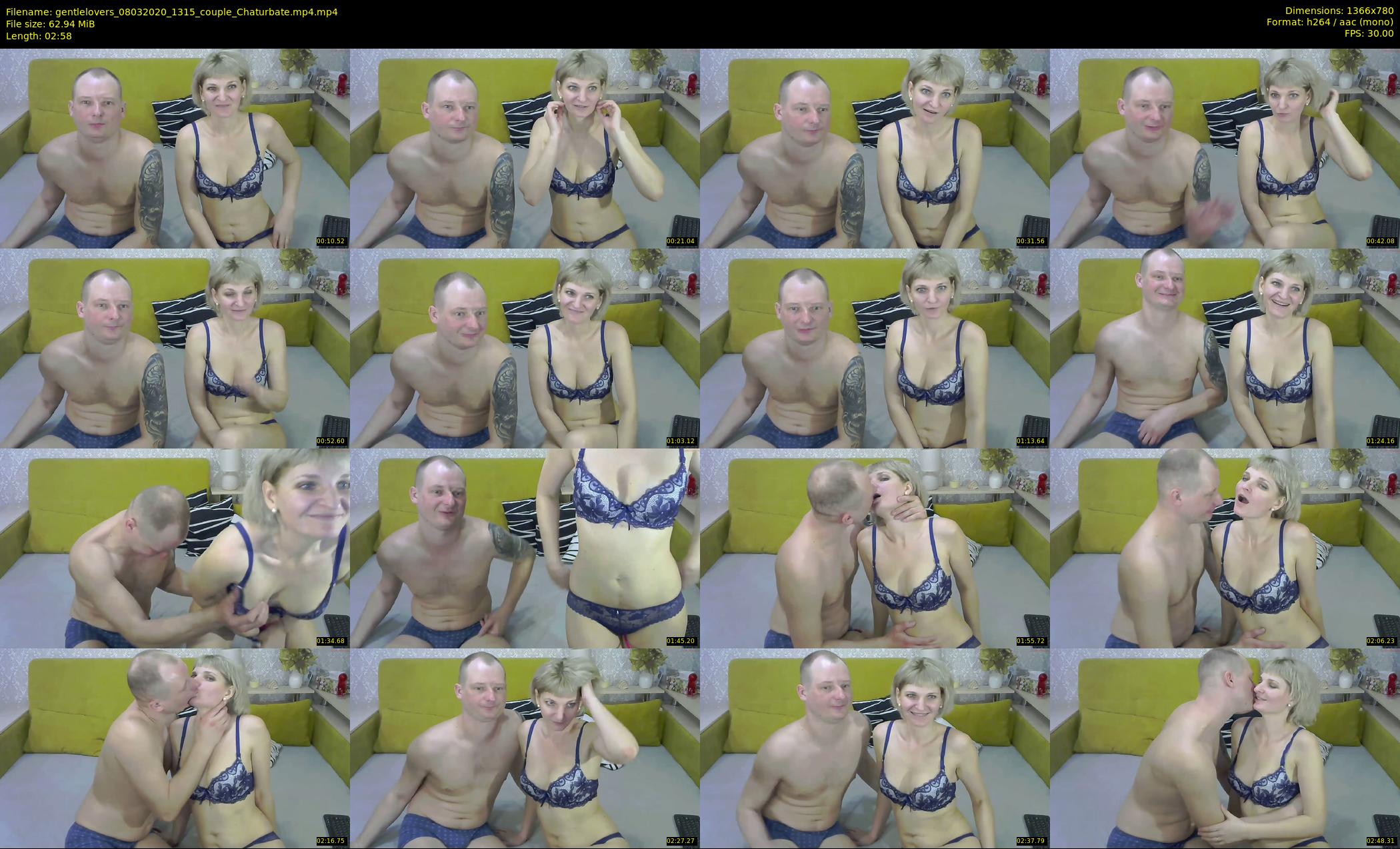 gentlelovers — 3 minute Chaturbate couple cam show recording, 720p, Mar 8, 2020