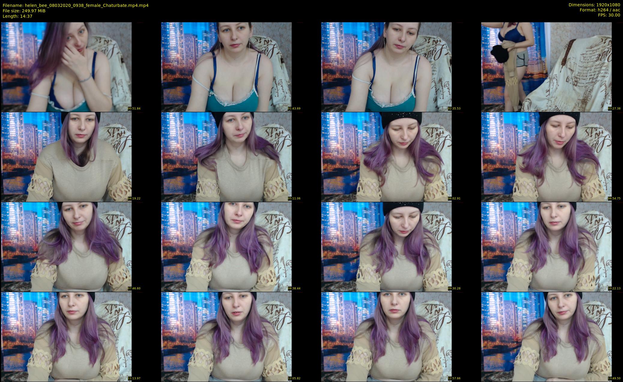 helen_bee — 15 minute Chaturbate female cam show recording, 1080p, Mar 8, 2020