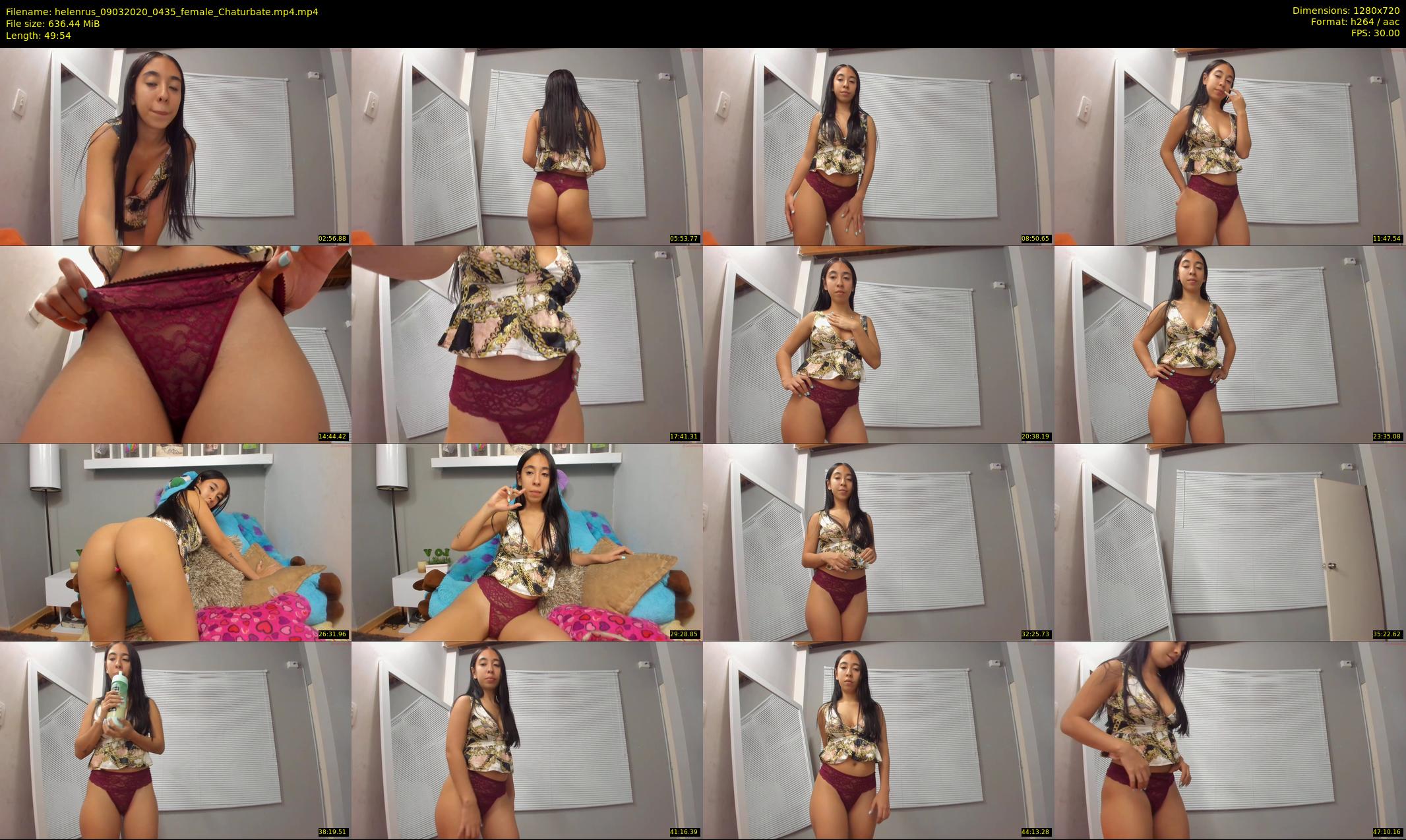 helenrus — 50 minute Chaturbate female cam show recording, 720p, Mar 9, 2020