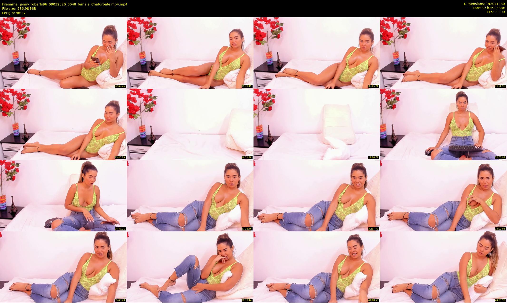 jenny_roberts96 — 47 minute Chaturbate female cam show recording, 1080p, Mar 9, 2020