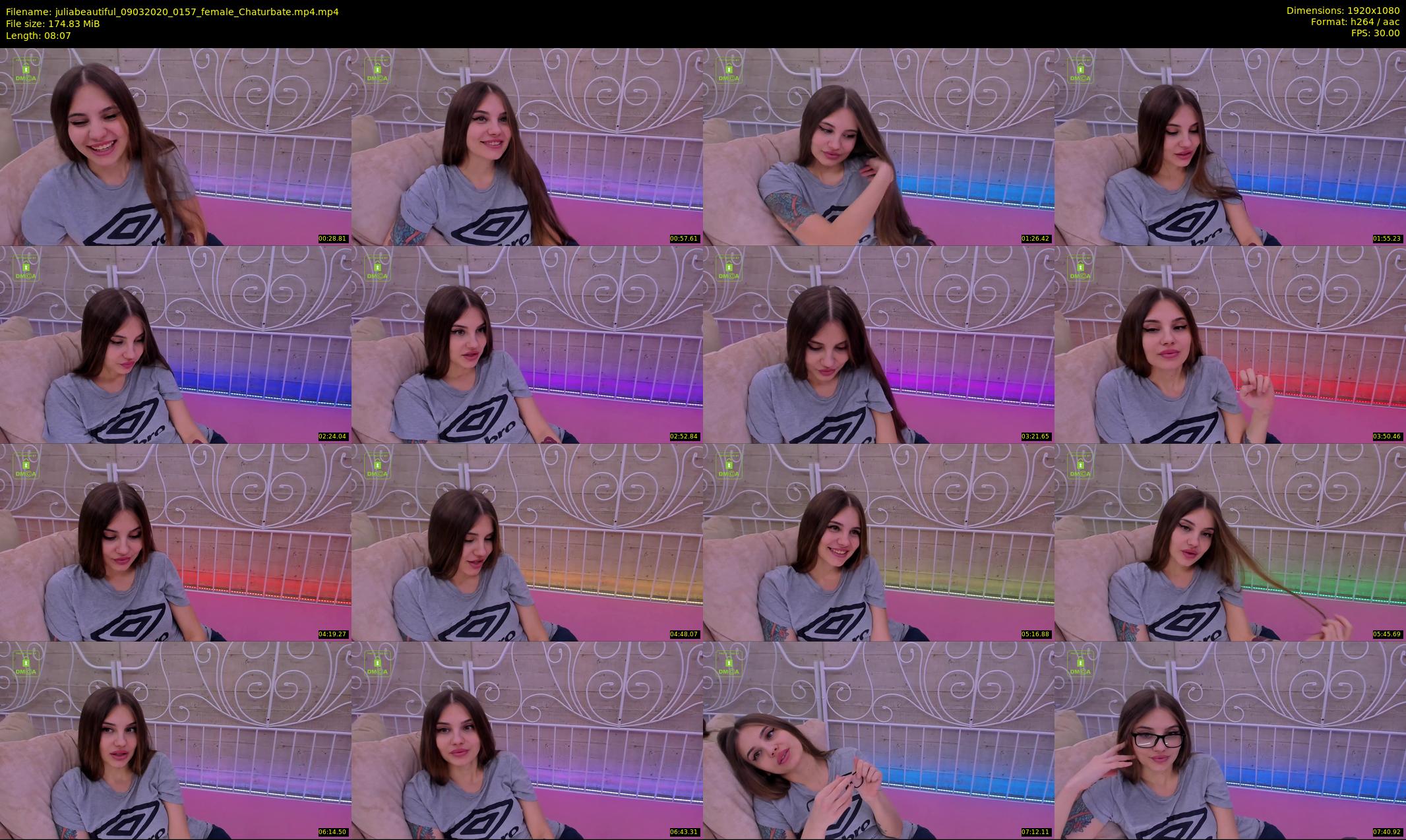 juliabeautiful — 9 minute Chaturbate female cam show recording, 1080p, Mar 9, 2020