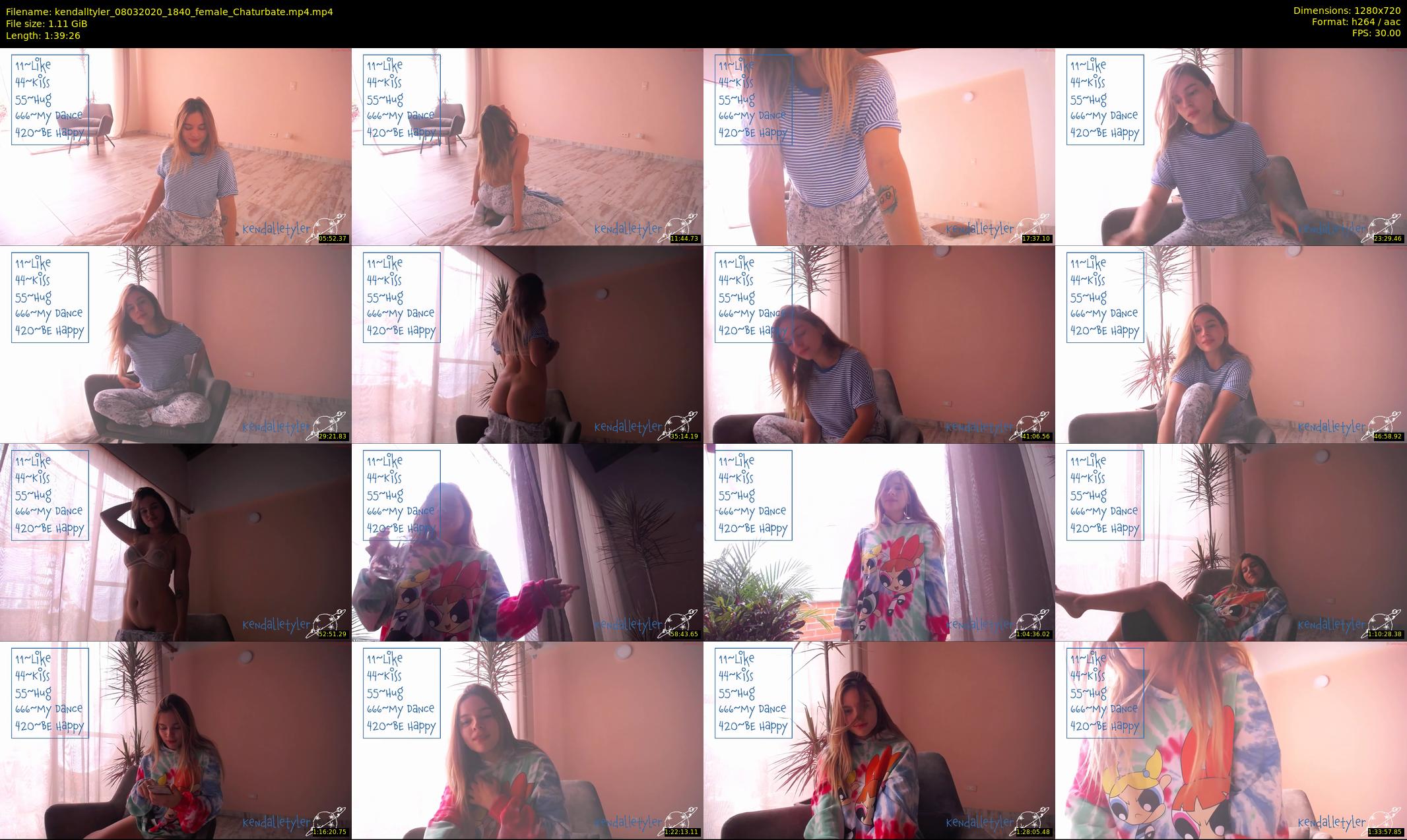 kendalltyler — 100 minute Chaturbate female cam show recording, 720p, Mar 8, 2020