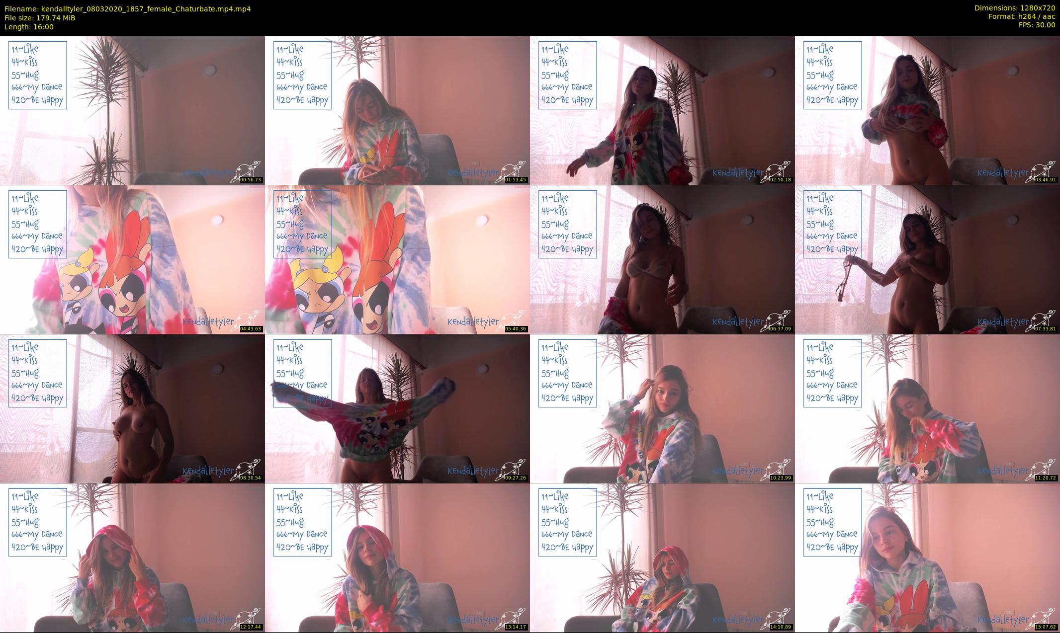 kendalltyler — 16 minute Chaturbate female cam show recording, 720p, Mar 8, 2020