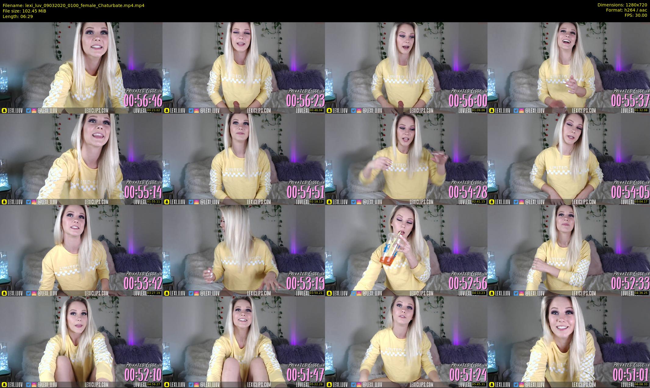 lexi_luv — 7 minute Chaturbate female cam show recording, 720p, Mar 9, 2020
