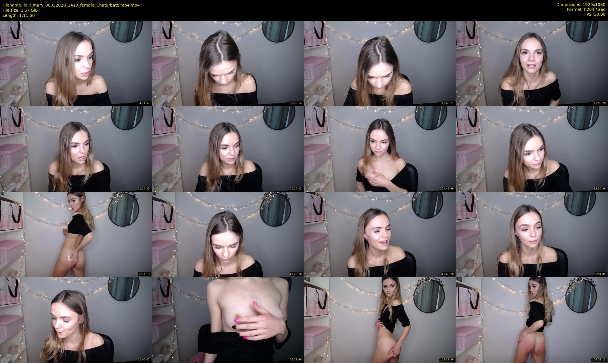 lolli_mary — 72 minute Chaturbate female cam show recording, 1080p, Mar 8, 2020