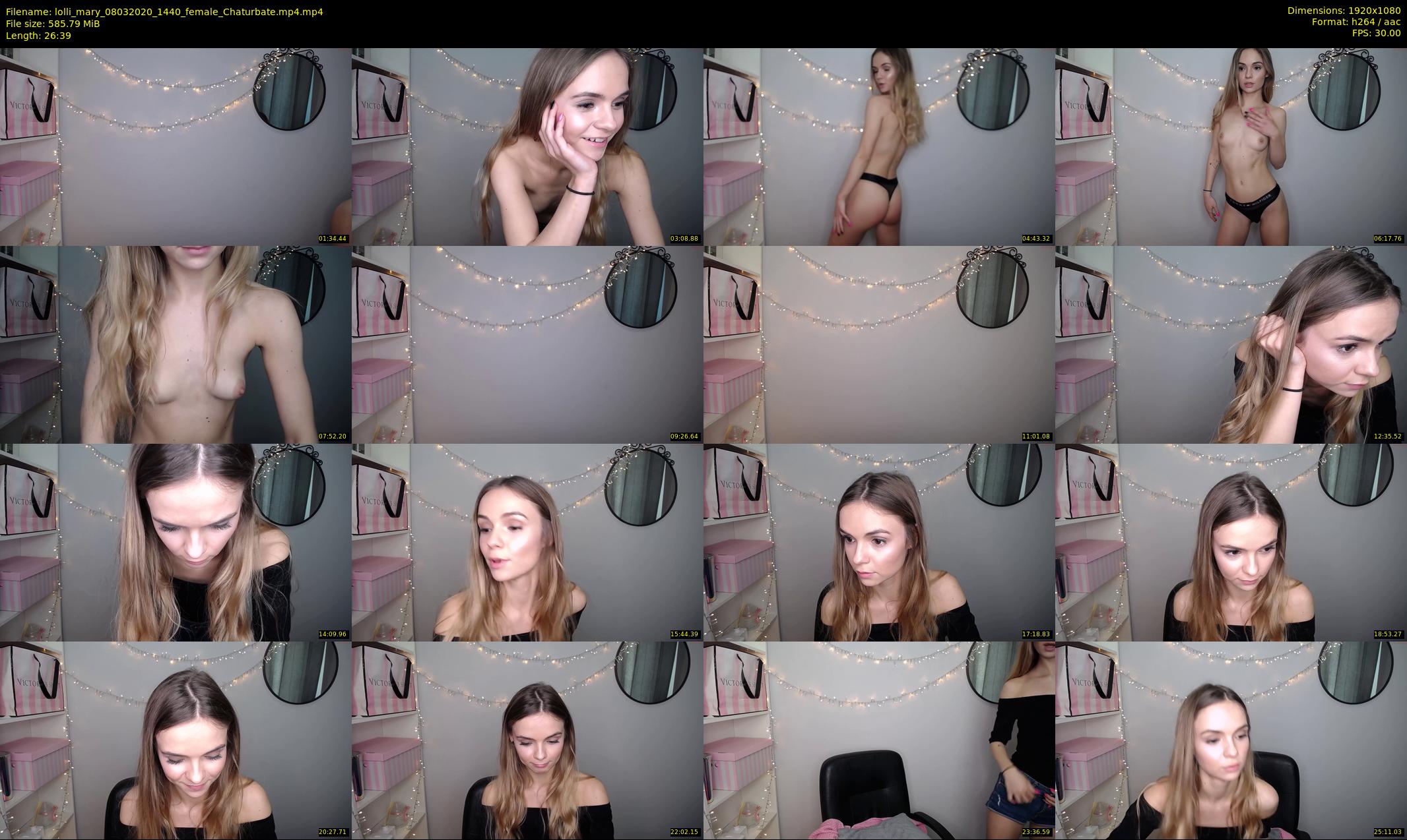 lolli_mary — 27 minute Chaturbate female cam show recording, 1080p, Mar 8, 2020