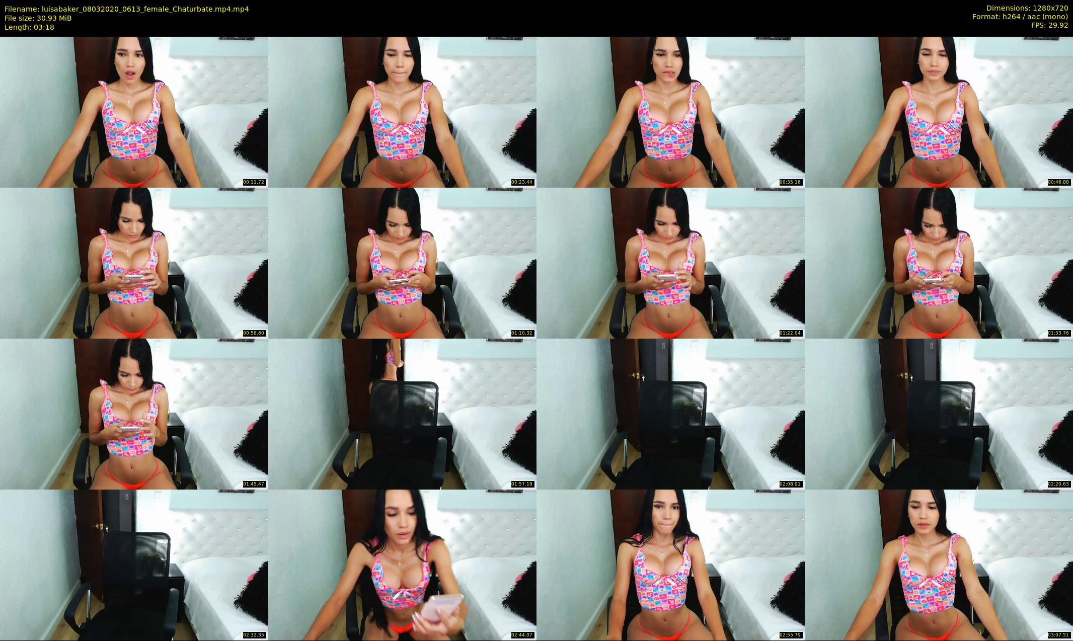 luisabaker — 4 minute Chaturbate female cam show recording, 720p, Mar 8, 2020