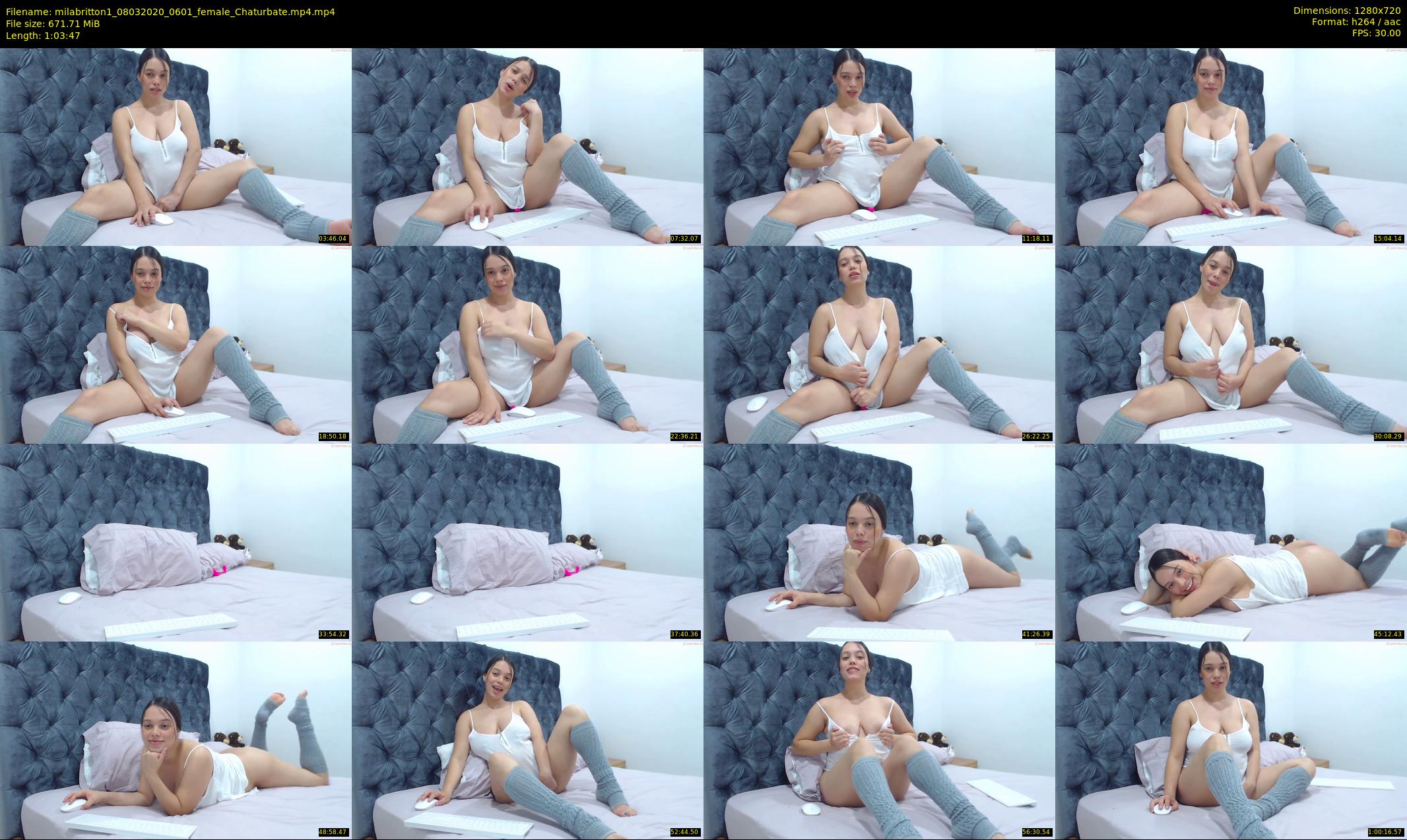 milabritton1 — 64 minute Chaturbate female cam show recording, 720p, Mar 8, 2020