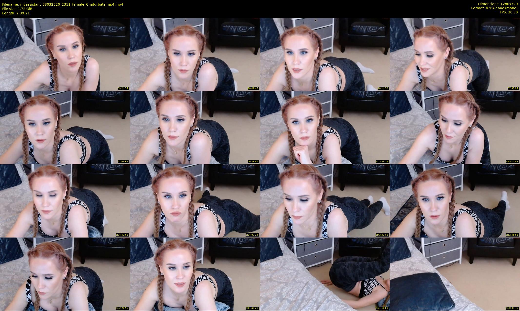 myassistant — 160 minute Chaturbate female cam show recording, 720p, Mar 8, 2020