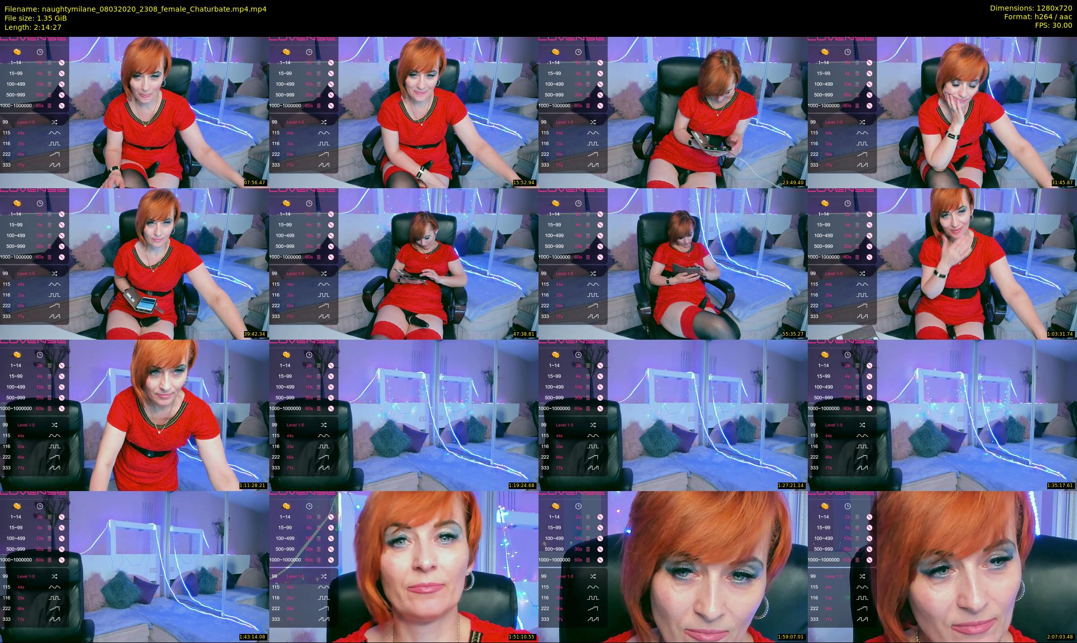 naughtymilane — 135 minute Chaturbate female cam show recording, 720p, Mar 8, 2020