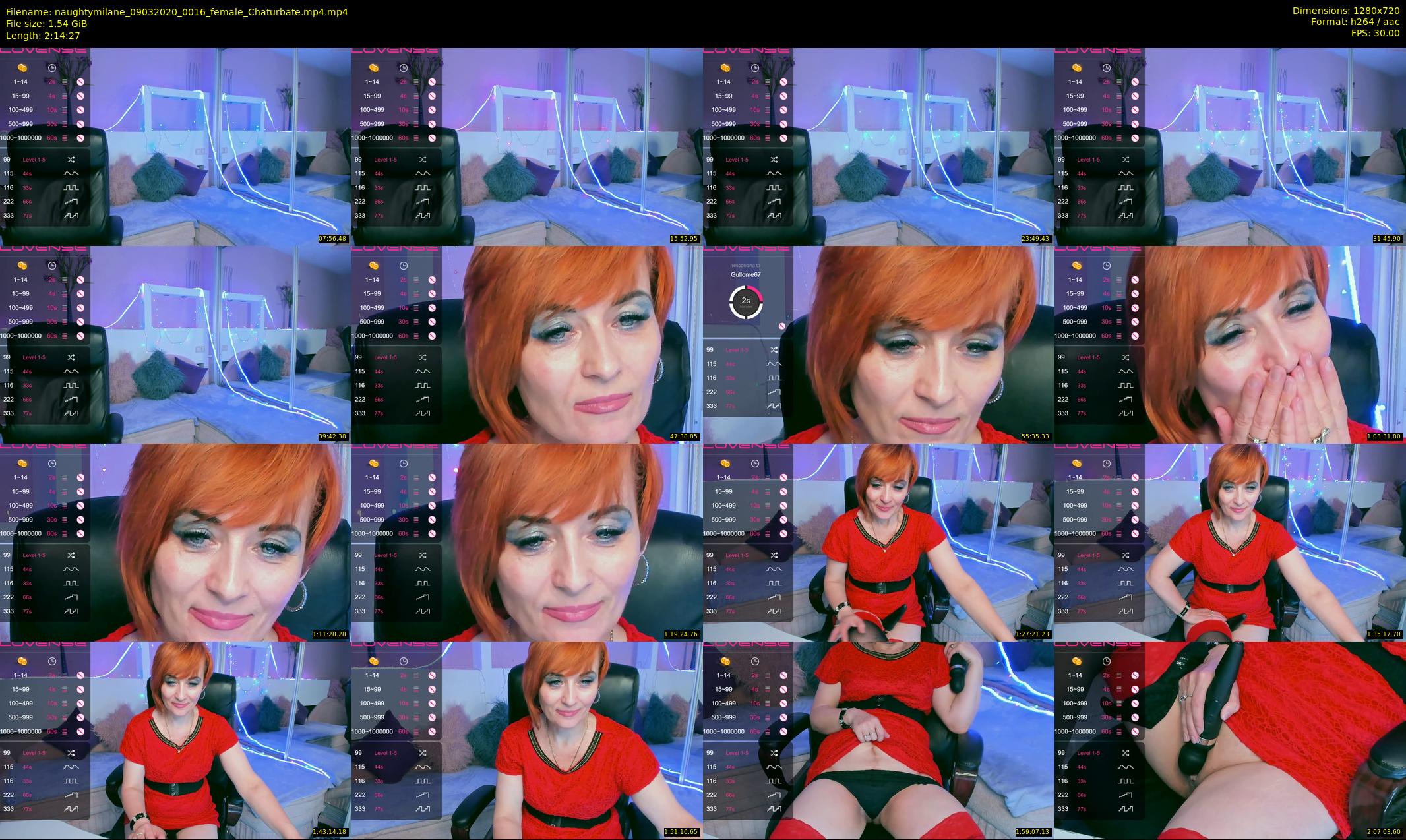 naughtymilane — 135 minute Chaturbate female cam show recording, 720p, Mar 9, 2020