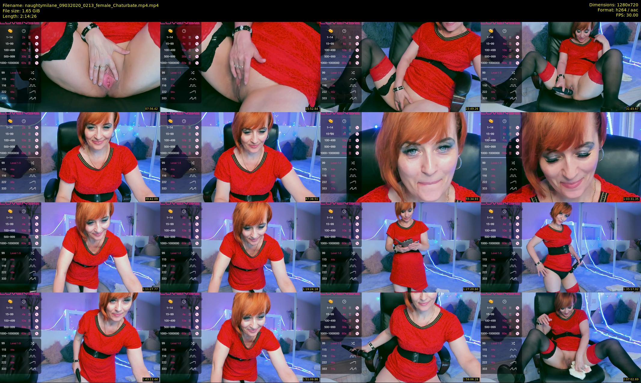 naughtymilane — 135 minute Chaturbate female cam show recording, 720p, Mar 9, 2020