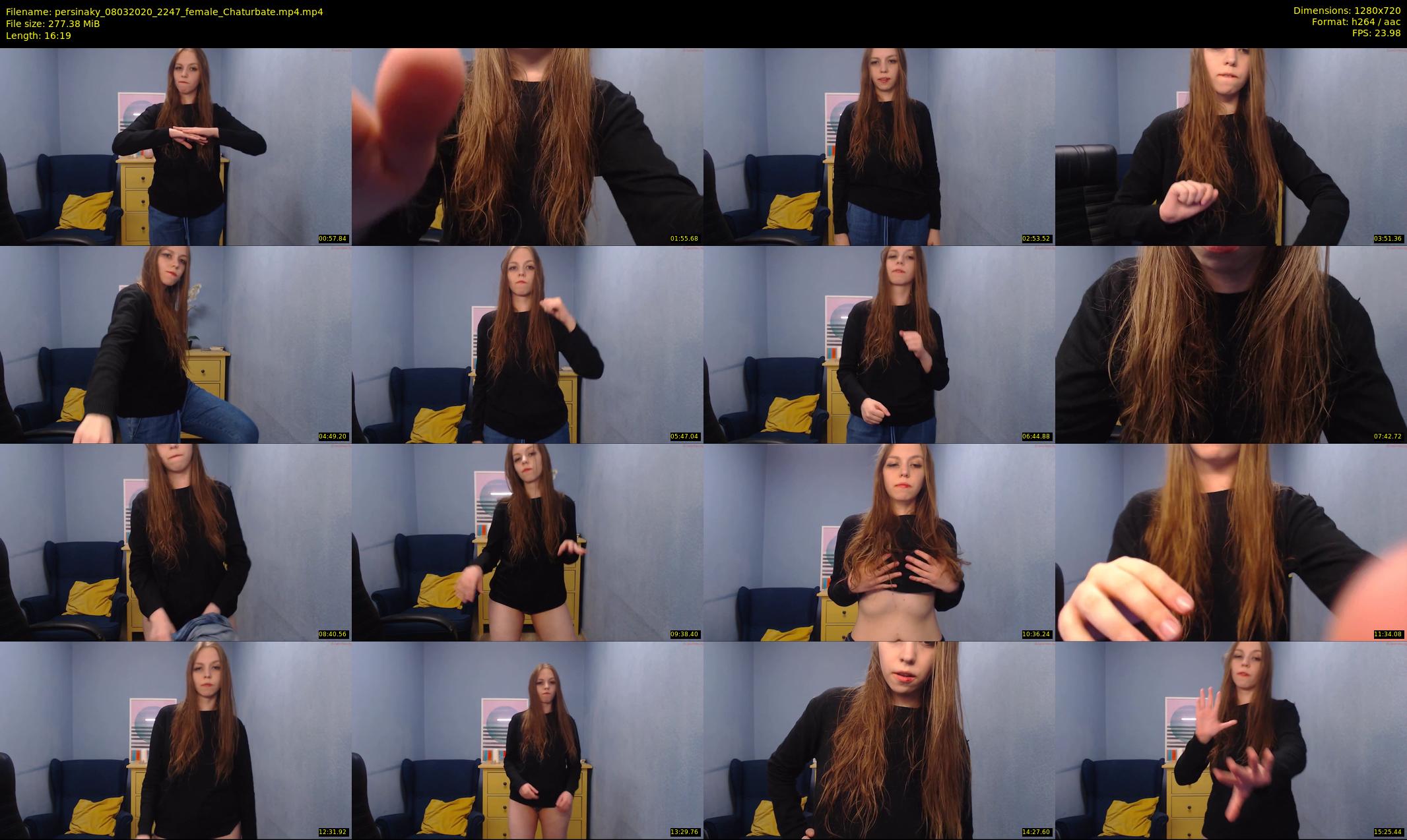 persinaky — 17 minute Chaturbate female cam show recording, 720p, Mar 8, 2020