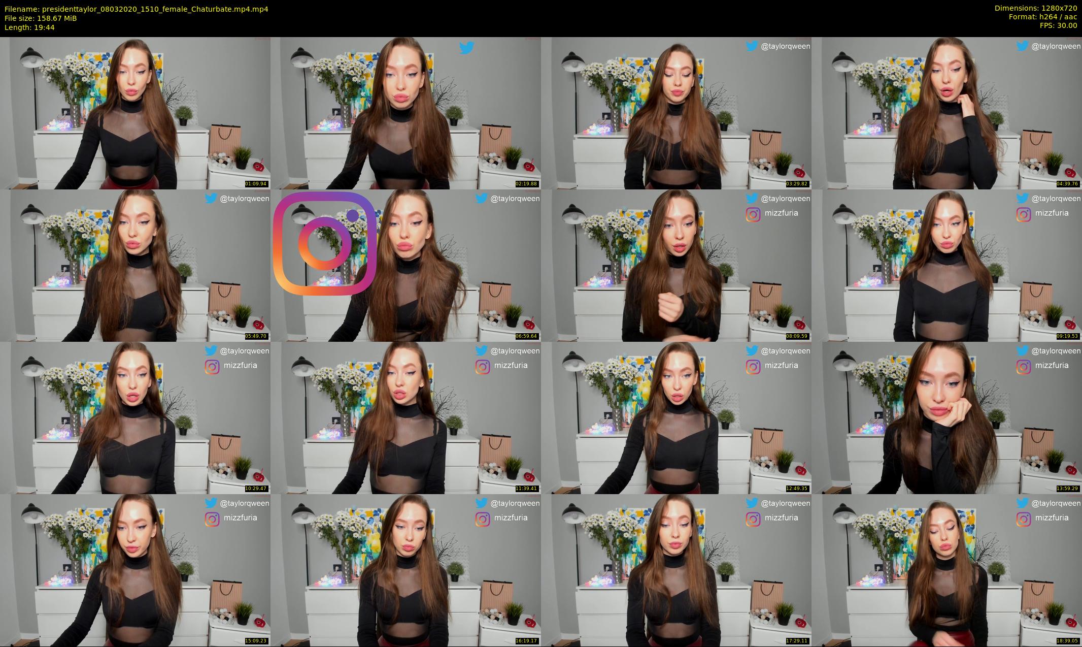 presidenttaylor — 20 minute Chaturbate female cam show recording, 720p, Mar 8, 2020
