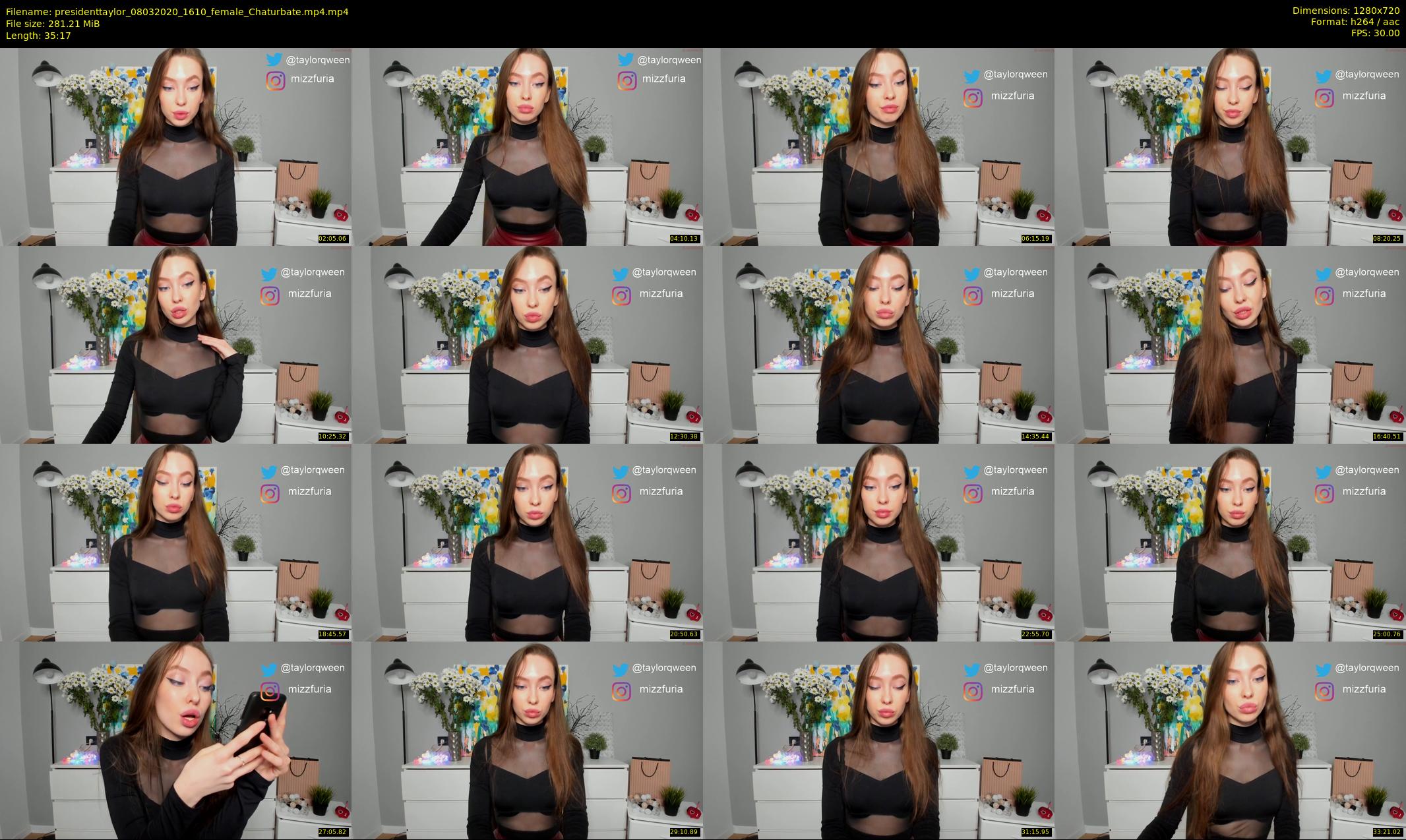 presidenttaylor — 36 minute Chaturbate female cam show recording, 720p, Mar 8, 2020
