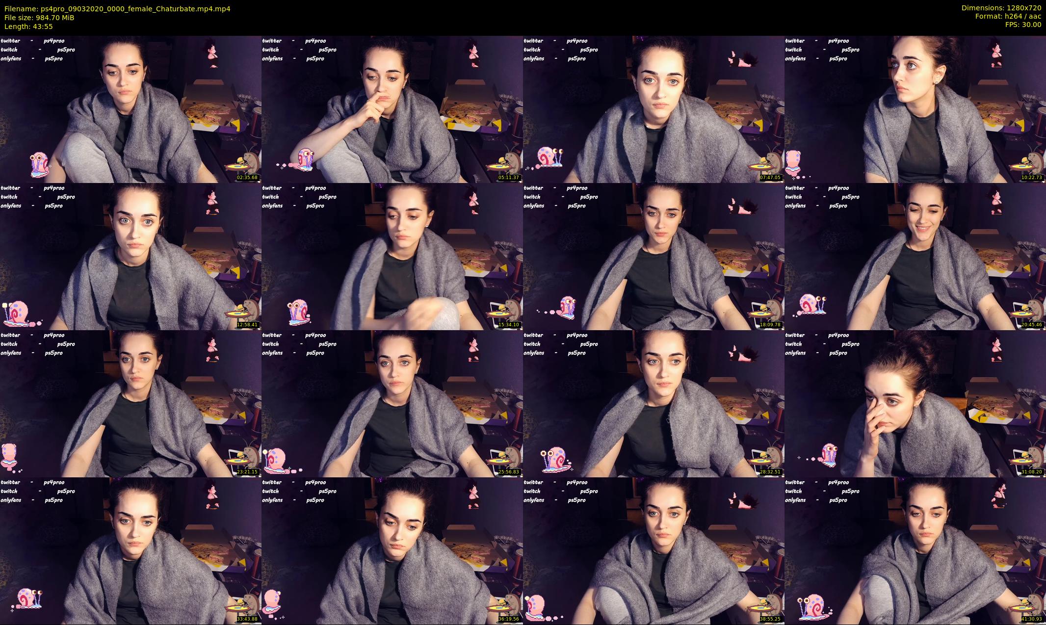 ps4pro — 44 minute Chaturbate female cam show recording, 720p, Mar 9, 2020