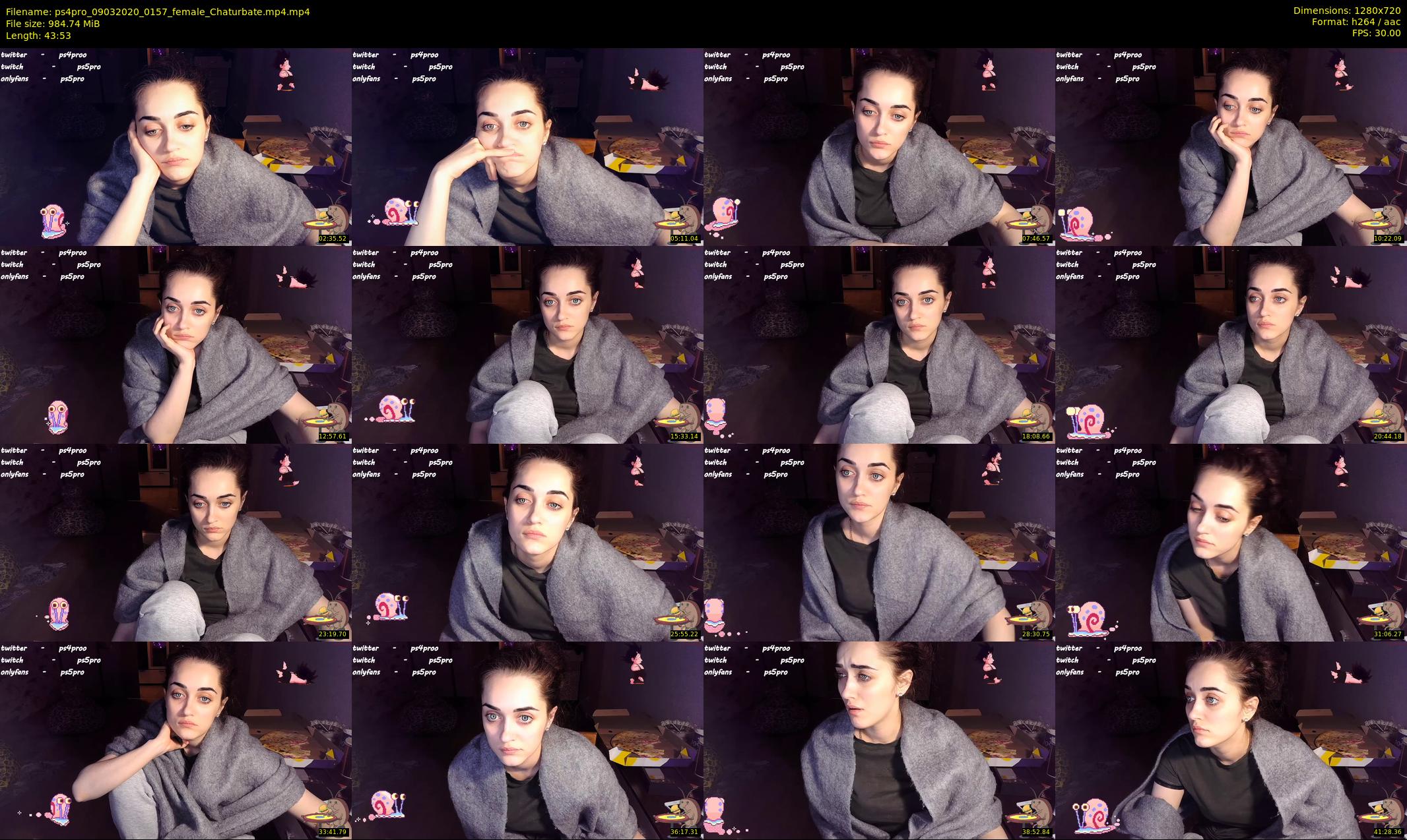 ps4pro — 44 minute Chaturbate female cam show recording, 720p, Mar 9, 2020