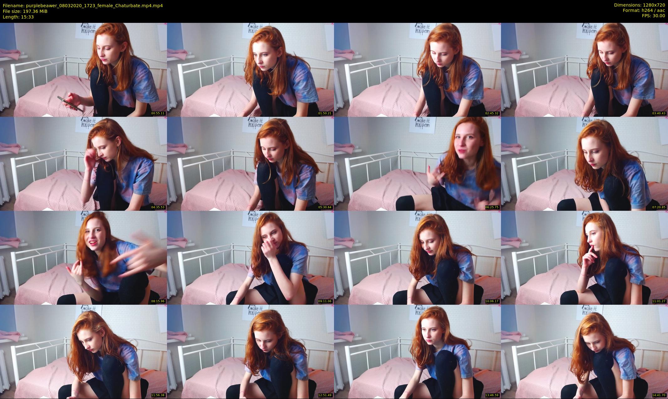 purplebeawer — 16 minute Chaturbate female cam show recording, 720p, Mar 8, 2020