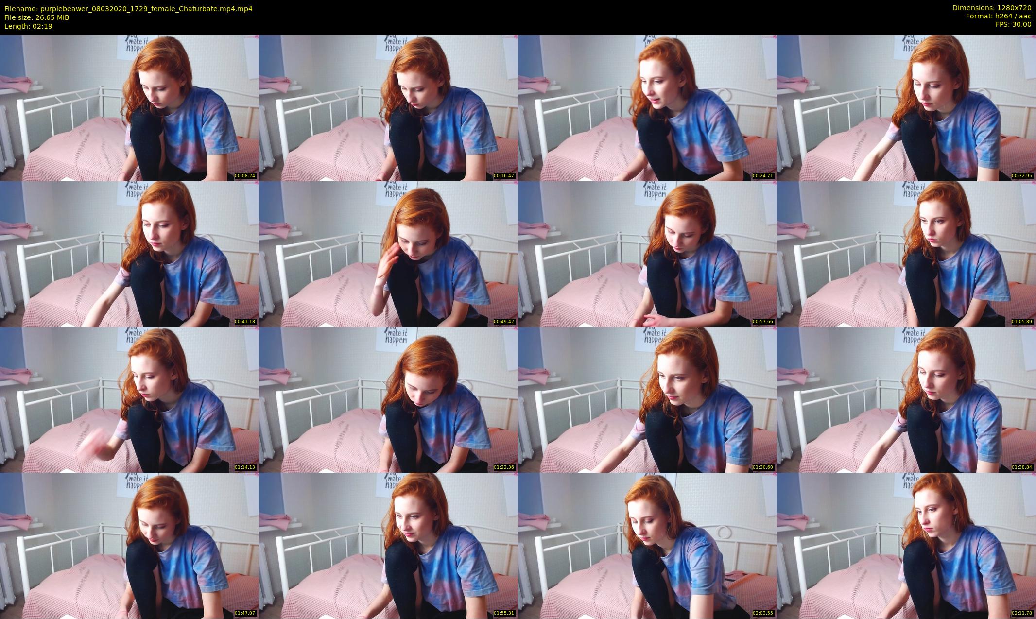 purplebeawer — 3 minute Chaturbate female cam show recording, 720p, Mar 8, 2020
