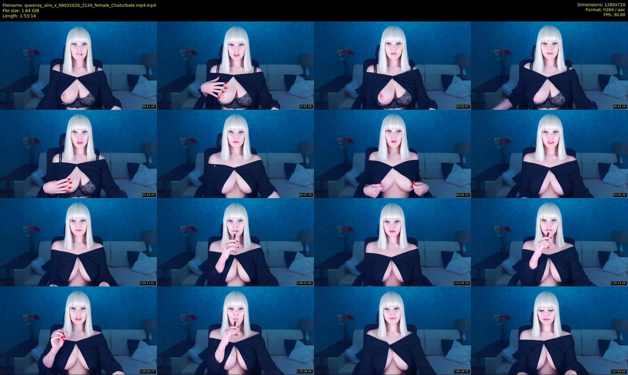 queensy_sins_x — 114 minute Chaturbate female cam show recording, 720p, Mar 8, 2020