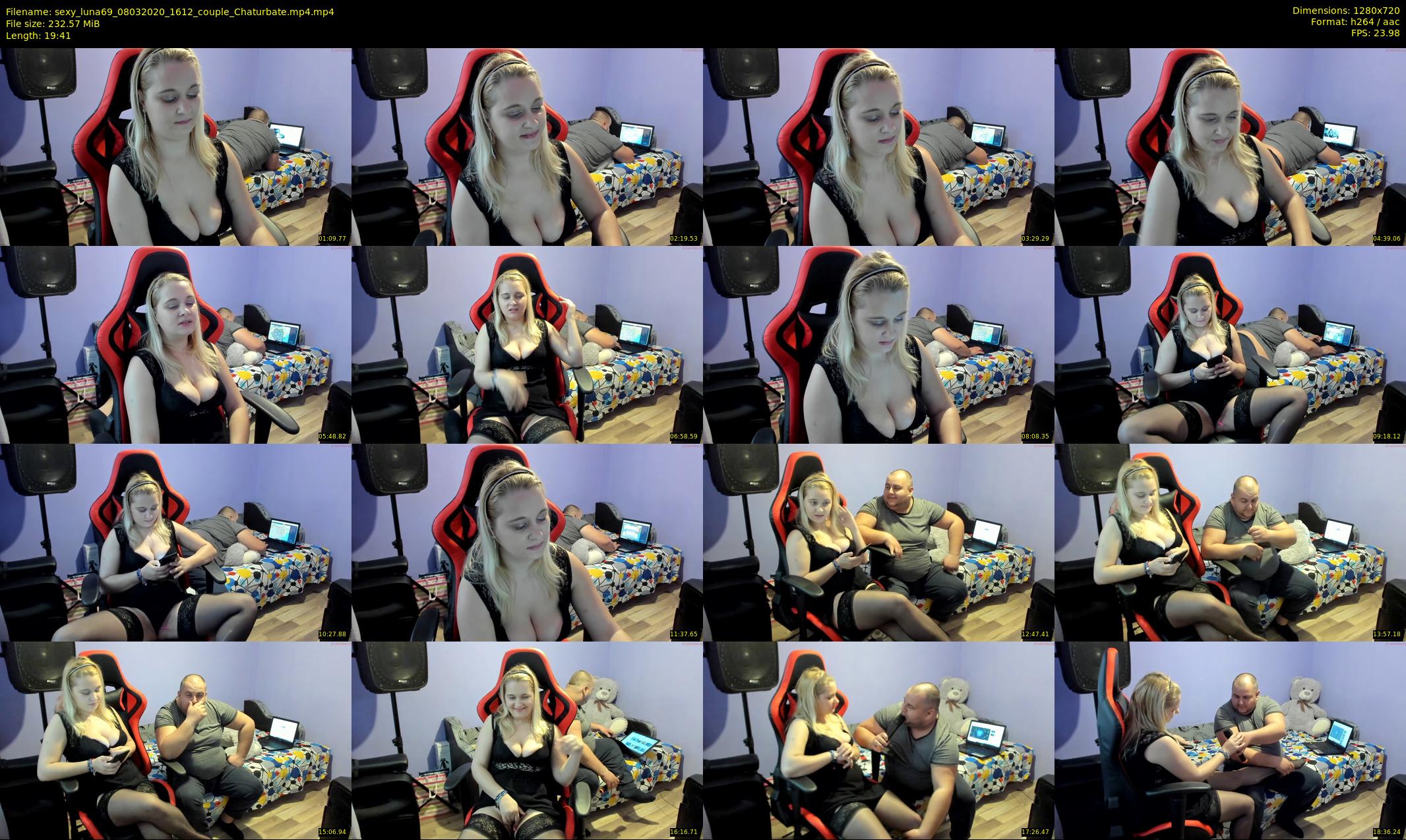 sexy_luna69 — 20 minute Chaturbate couple cam show recording, 720p, Mar 8, 2020