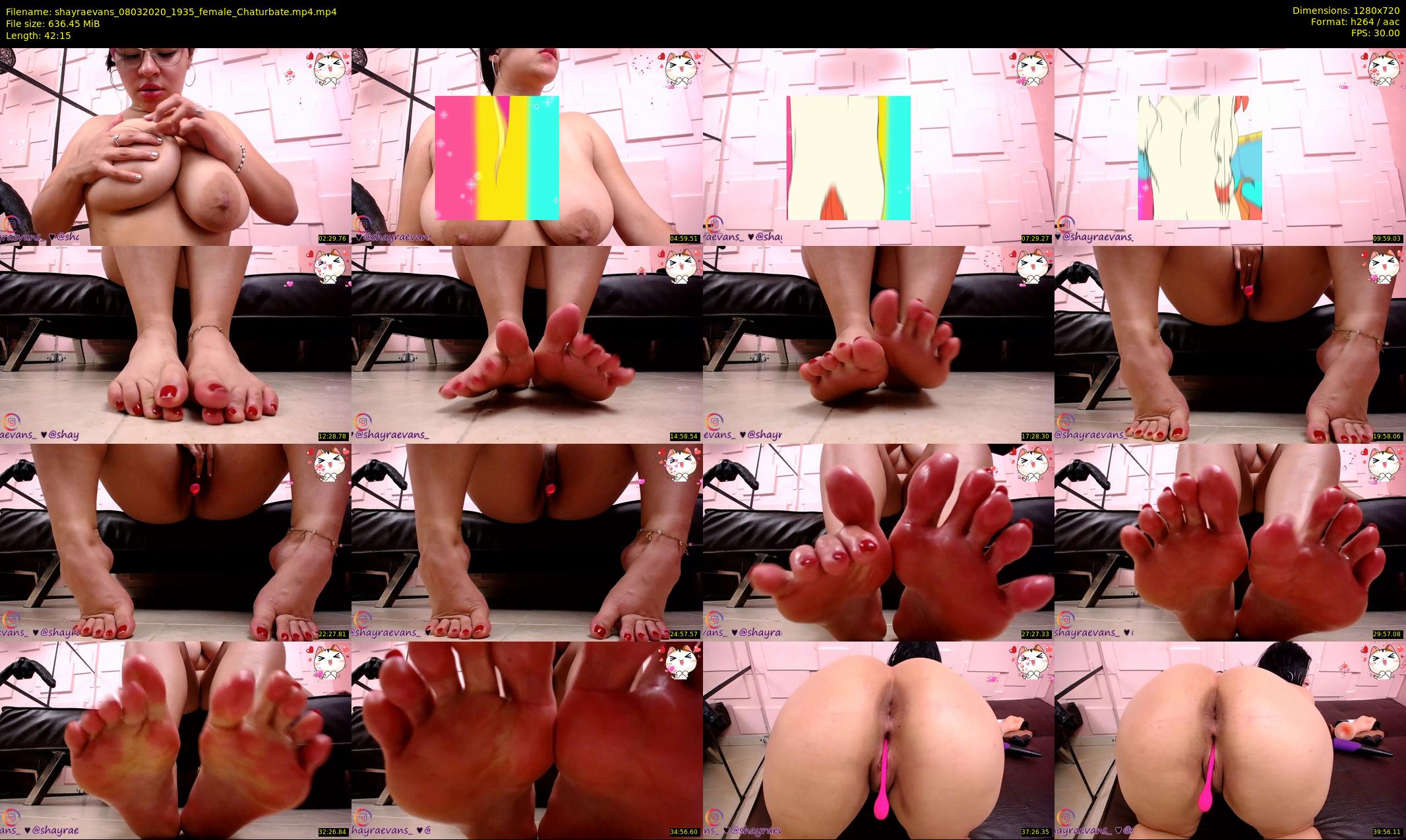 shayraevans — 43 minute Chaturbate female cam show recording, 720p, Mar 8, 2020