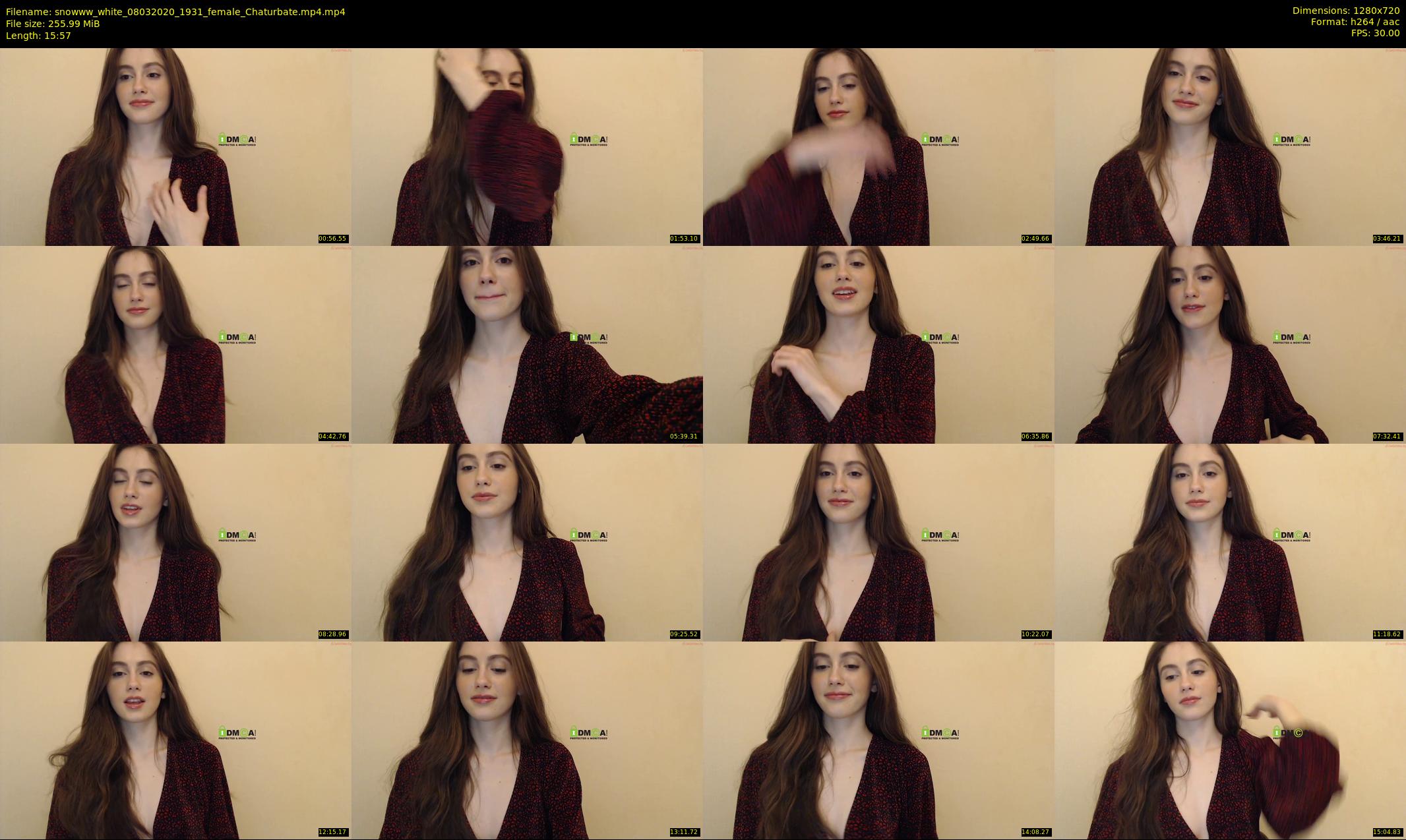 snowww_white — 16 minute Chaturbate female cam show recording, 720p, Mar 8, 2020