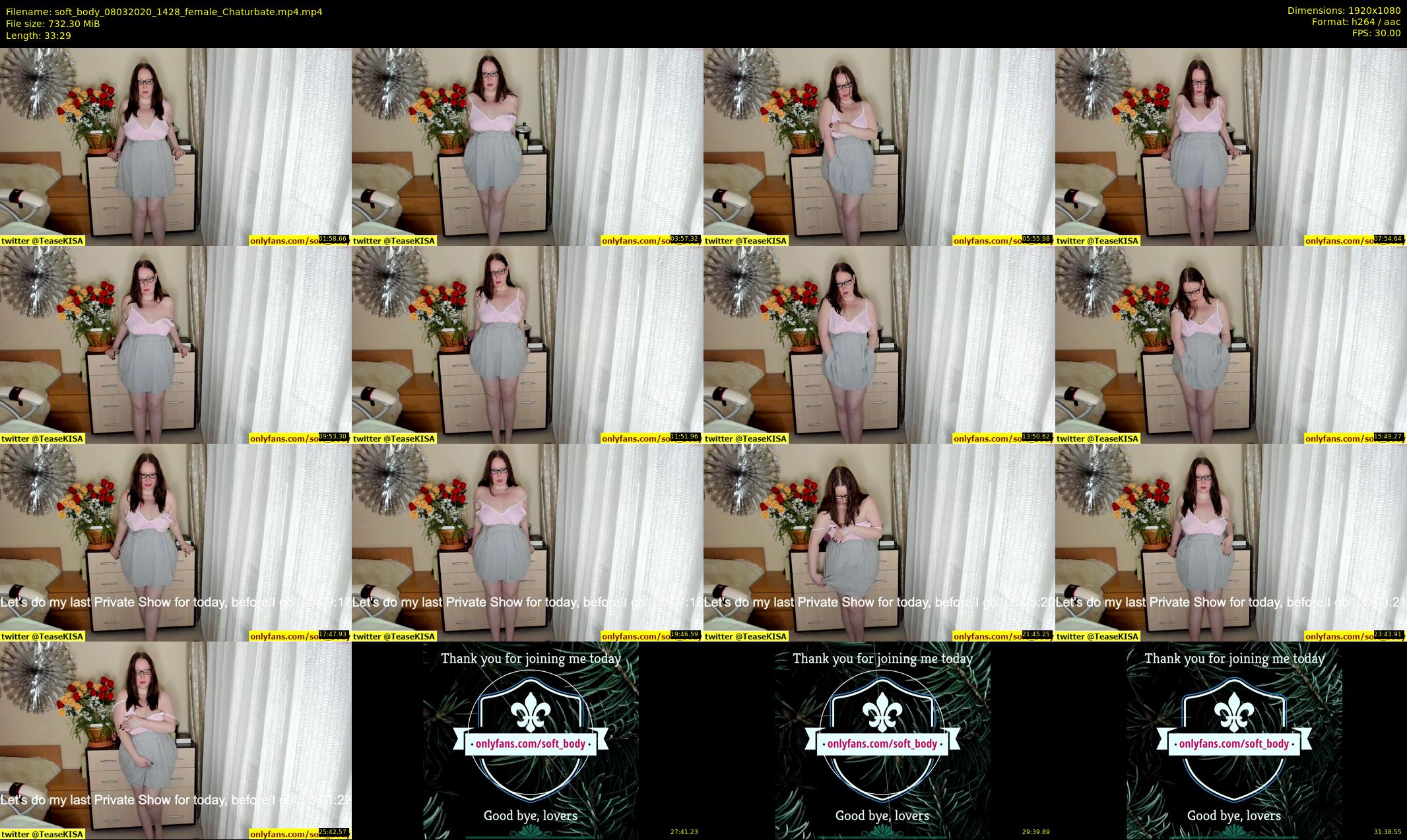 soft_body — 34 minute Chaturbate female cam show recording, 1080p, Mar 8, 2020