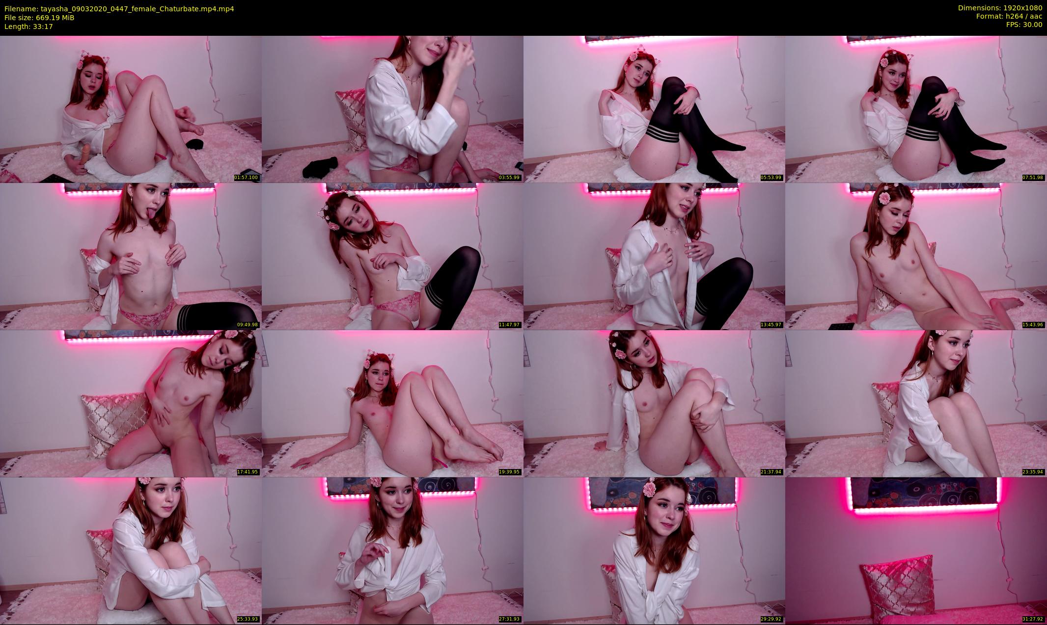 tayasha — 34 minute Chaturbate female cam show recording, 1080p, Mar 9, 2020