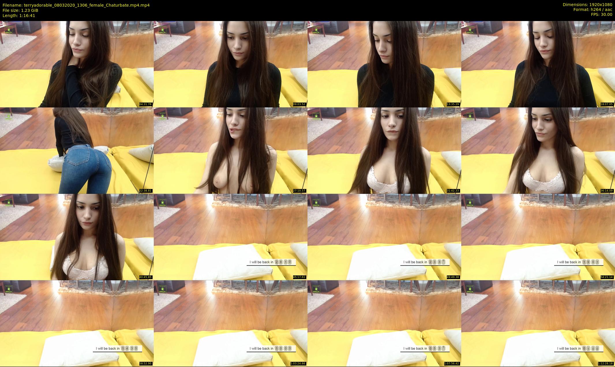 terryadorable — 77 minute Chaturbate female cam show recording, 1080p, Mar 8, 2020