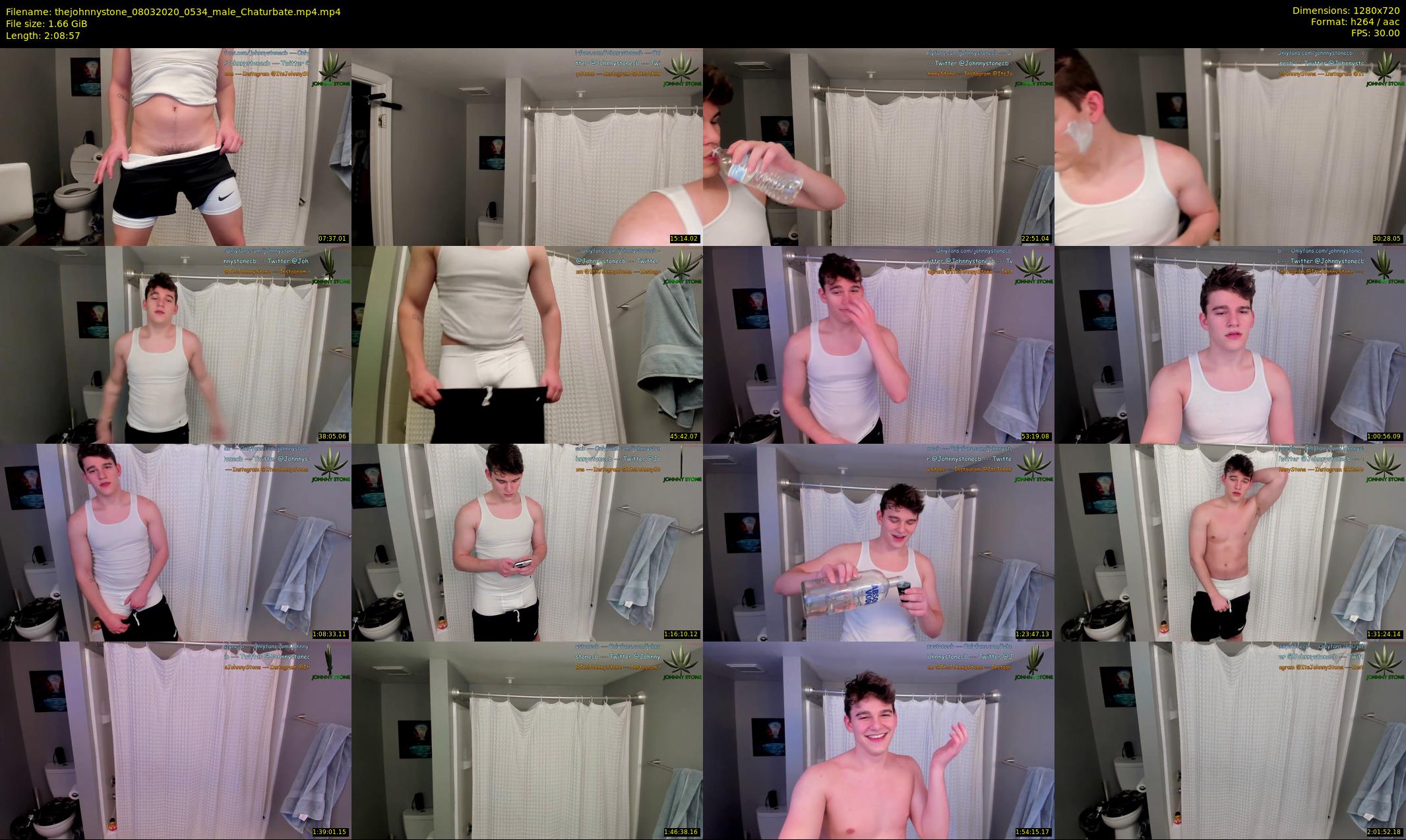 thejohnnystone — 129 minute Chaturbate male cam show recording, 720p, Mar 8, 2020