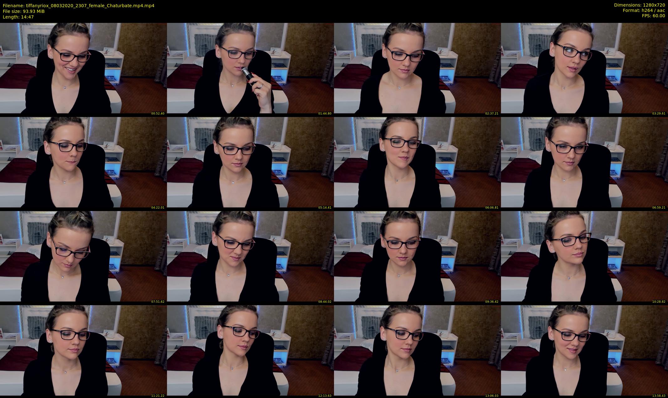 tiffanyriox — 15 minute Chaturbate female cam show recording, 720p, Mar 8, 2020