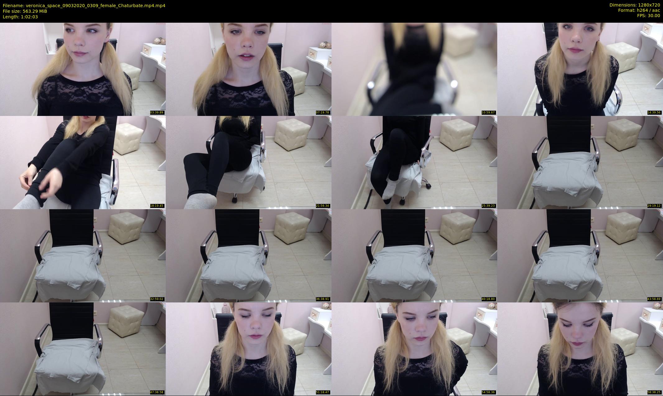 veronica_space — 63 minute Chaturbate female cam show recording, 720p, Mar 9, 2020