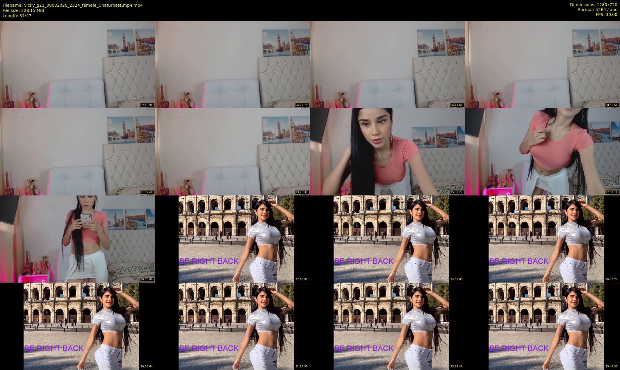 vicky_g21 — 38 minute Chaturbate female cam show recording, 720p, Mar 8, 2020