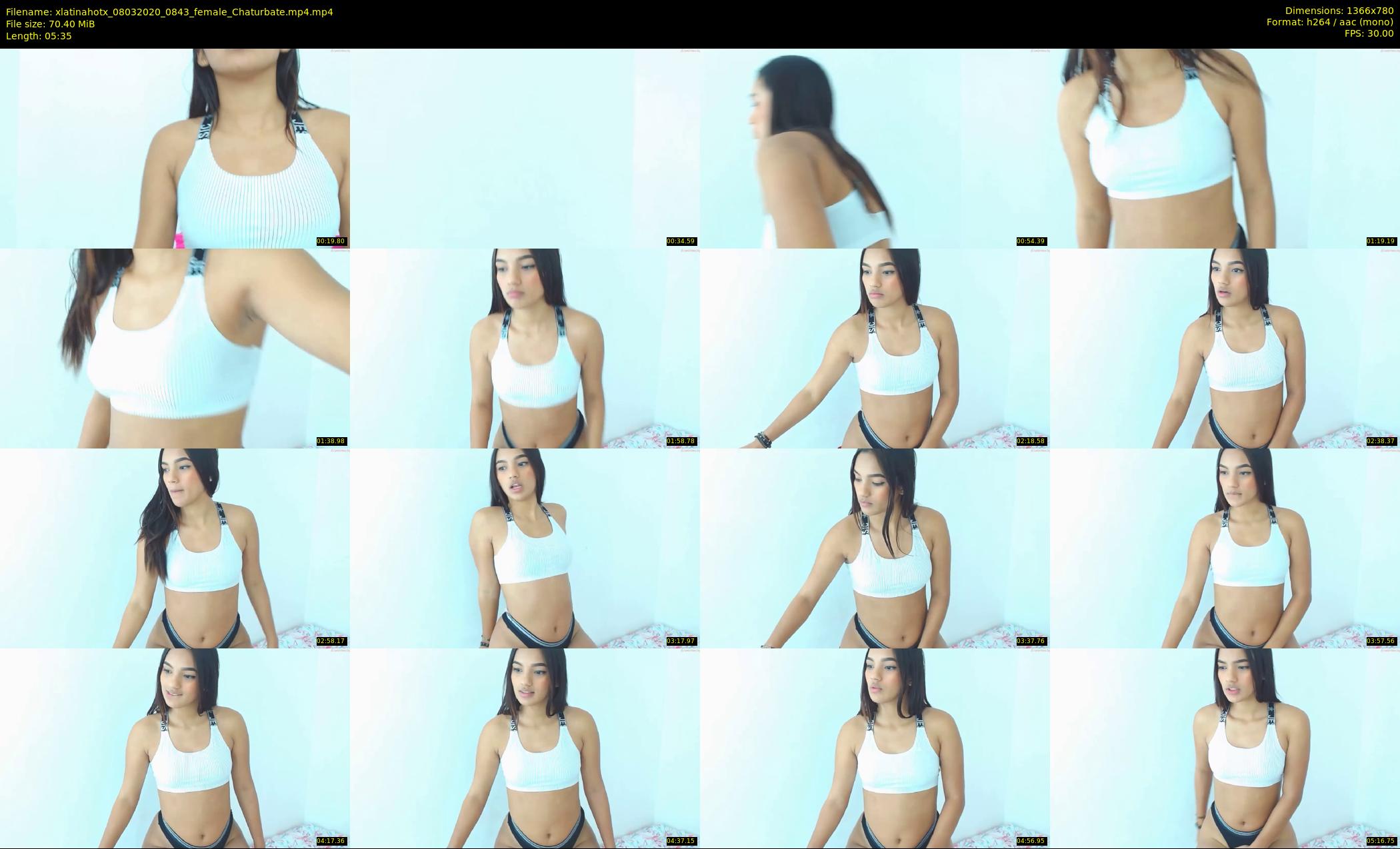 xlatinahotx — 6 minute Chaturbate female cam show recording, 720p, Mar 8, 2020