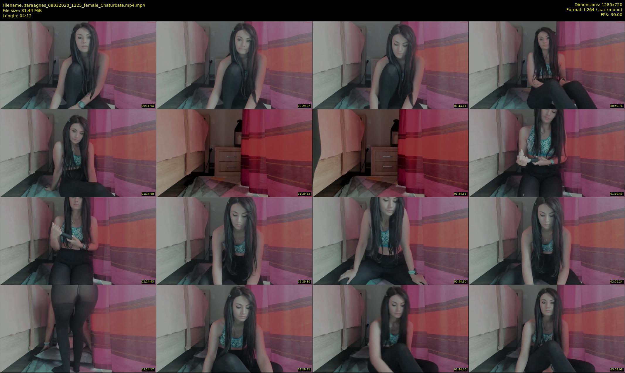 zaraagnes — 5 minute Chaturbate female cam show recording, 720p, Mar 8, 2020