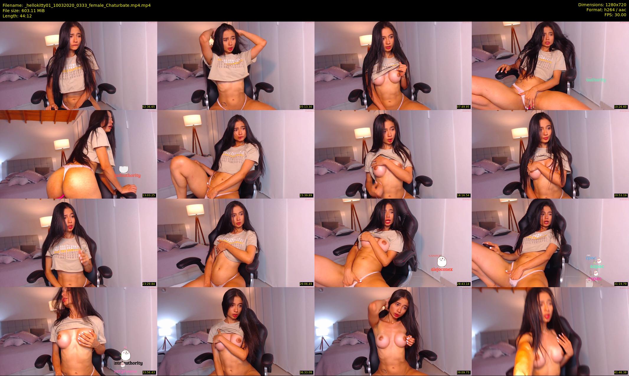 _hellokitty01 — 45 minute Chaturbate female cam show recording, 720p, Mar 10, 2020