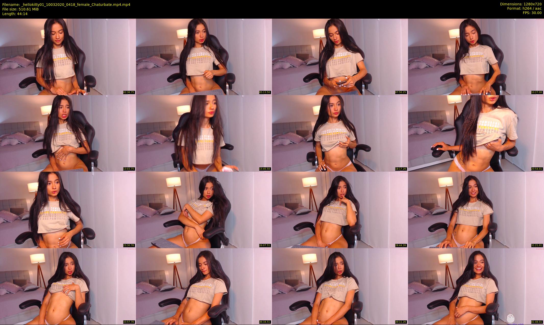 _hellokitty01 — 45 minute Chaturbate female cam show recording, 720p, Mar 10, 2020