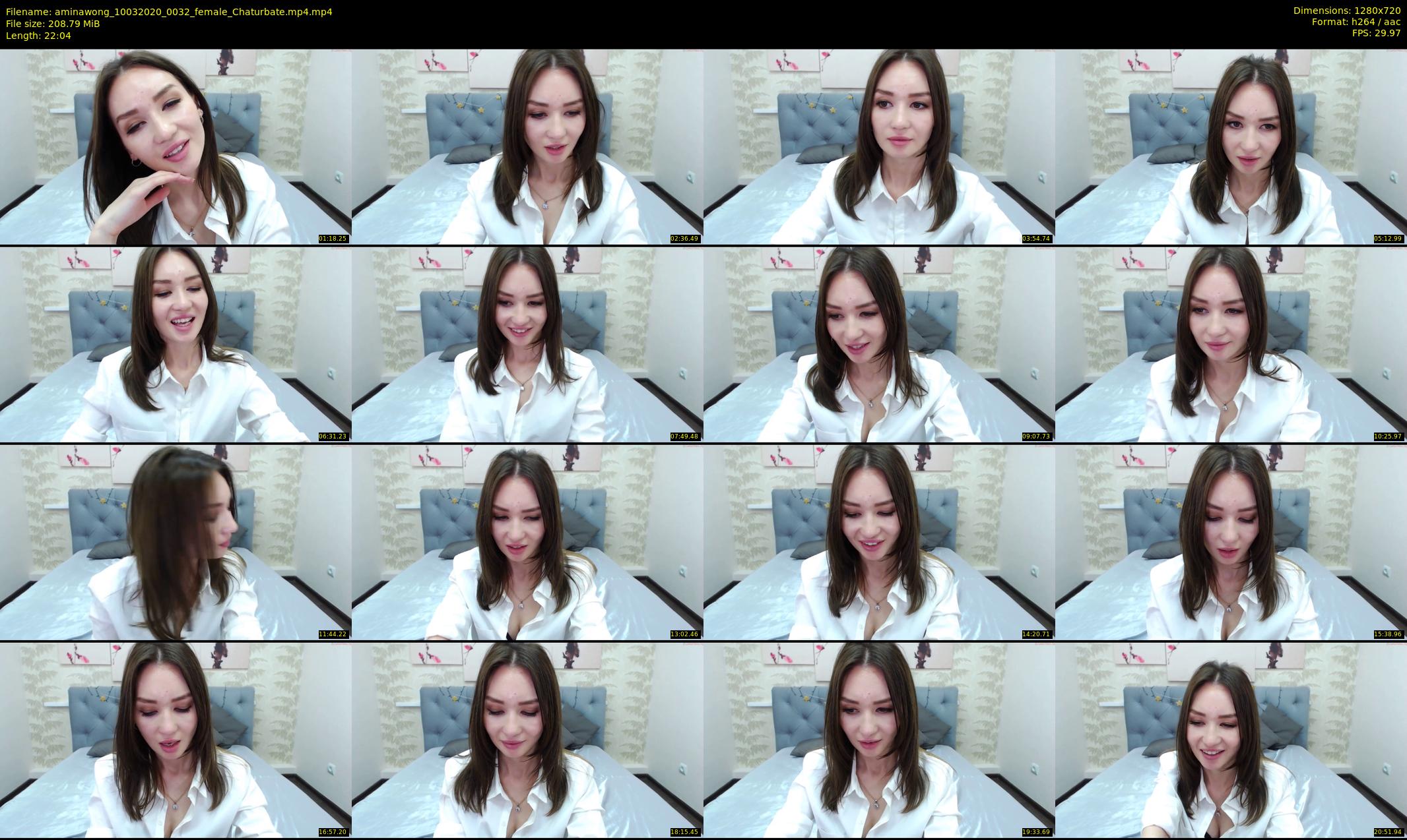 aminawong — 23 minute Chaturbate female cam show recording, 720p, Mar 10, 2020
