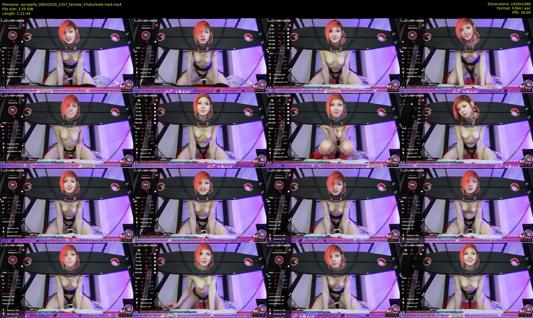 annajelly — 82 minute Chaturbate couple cam show recording, 1080p, Mar 9, 2020