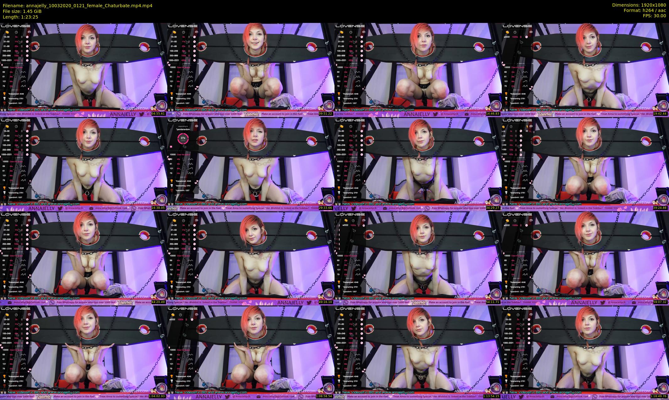 annajelly — 84 minute Chaturbate couple cam show recording, 1080p, Mar 10, 2020