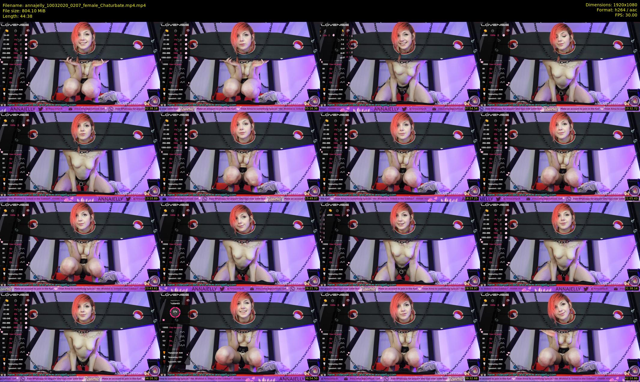 annajelly — 45 minute Chaturbate couple cam show recording, 1080p, Mar 10, 2020