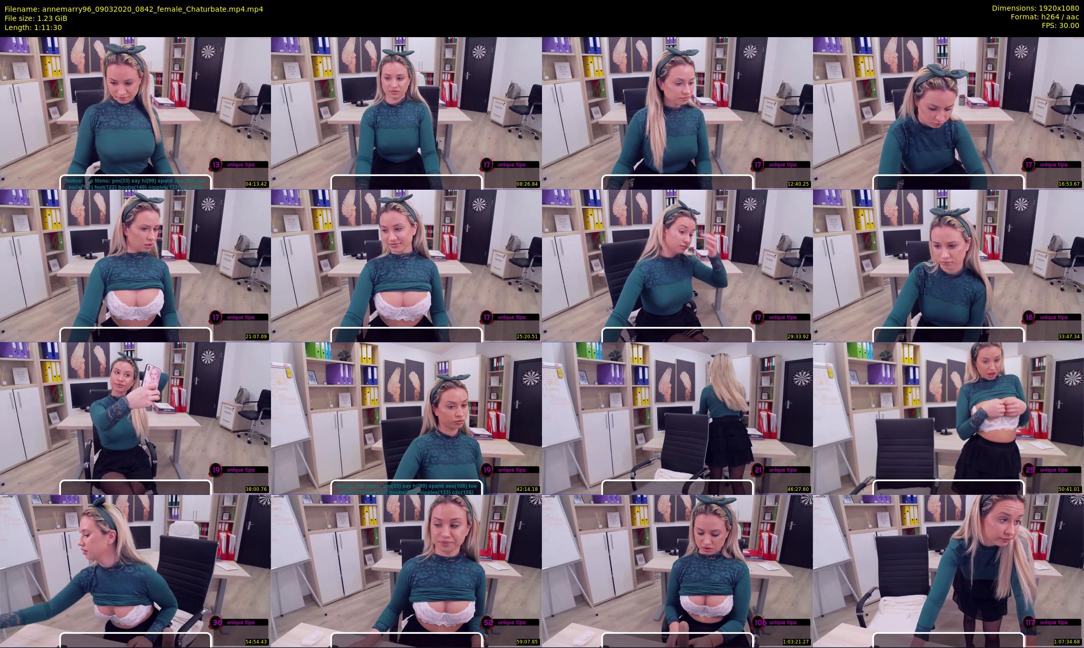 annemarry96 — 72 minute Chaturbate female cam show recording, 1080p, Mar 9, 2020