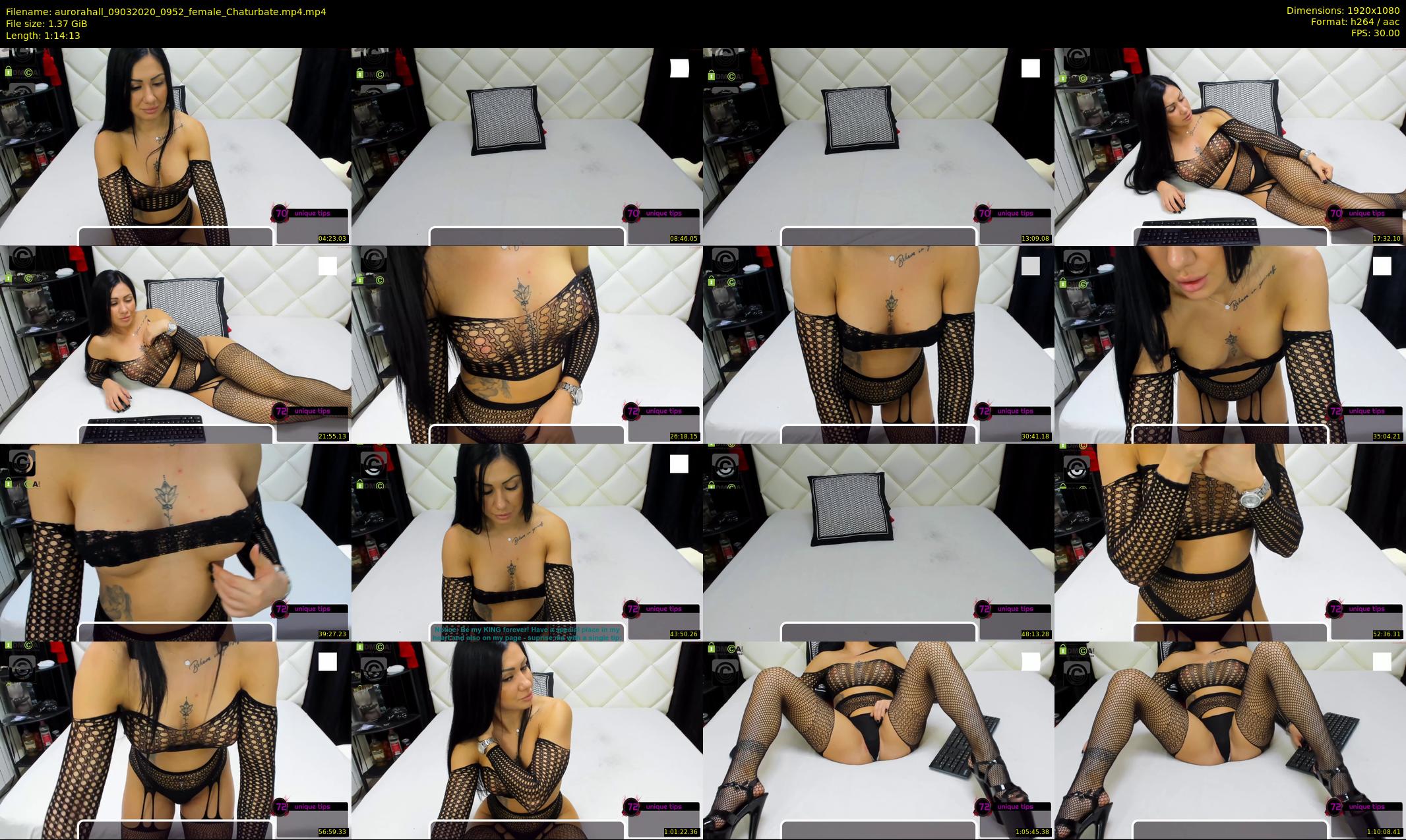 aurorahall — 75 minute Chaturbate female cam show recording, 1080p, Mar 9, 2020
