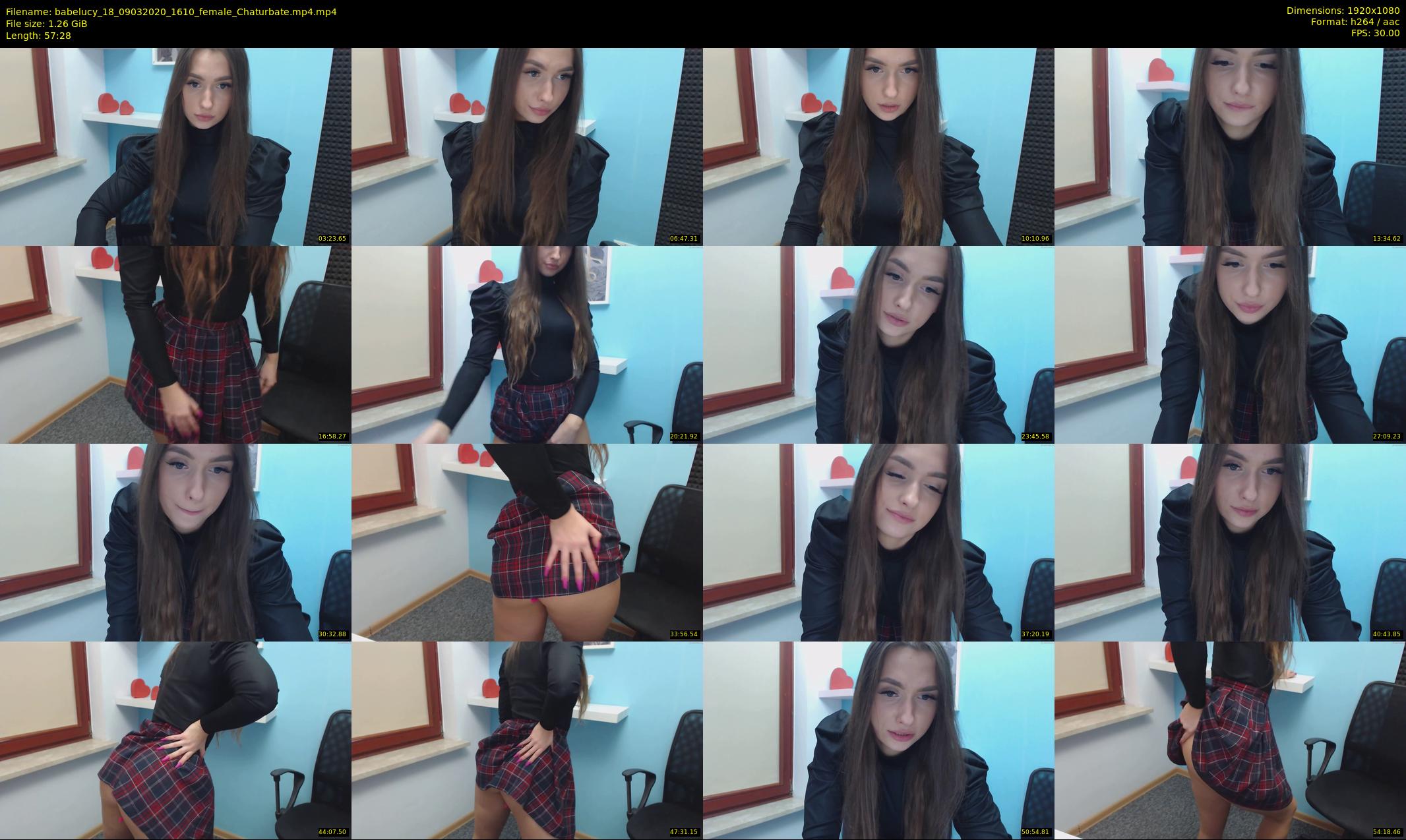babelucy_18 — 58 minute Chaturbate female cam show recording, 1080p, Mar 9, 2020