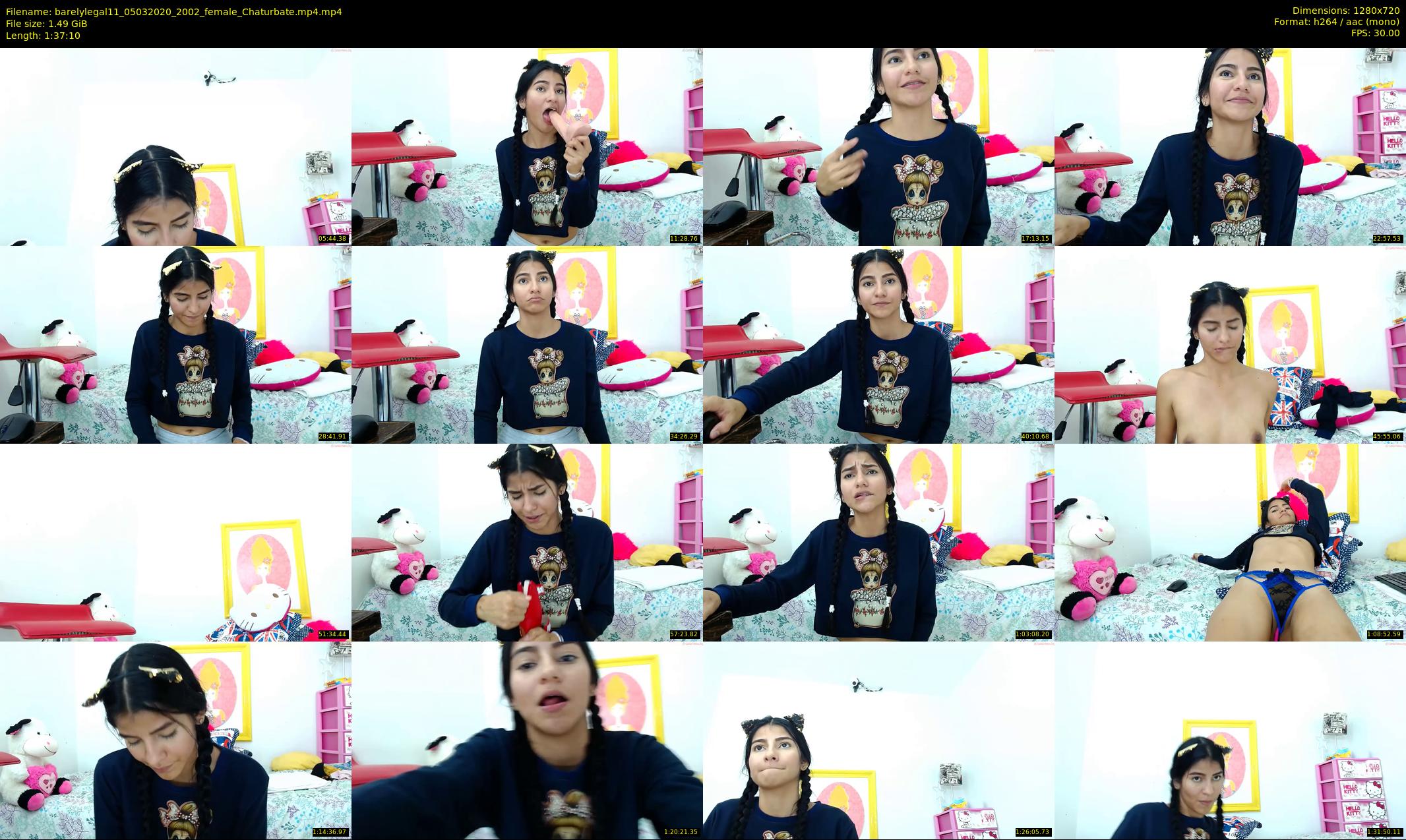 barelylegal11 — 98 minute Chaturbate female cam show recording, 720p, Mar 5, 2020