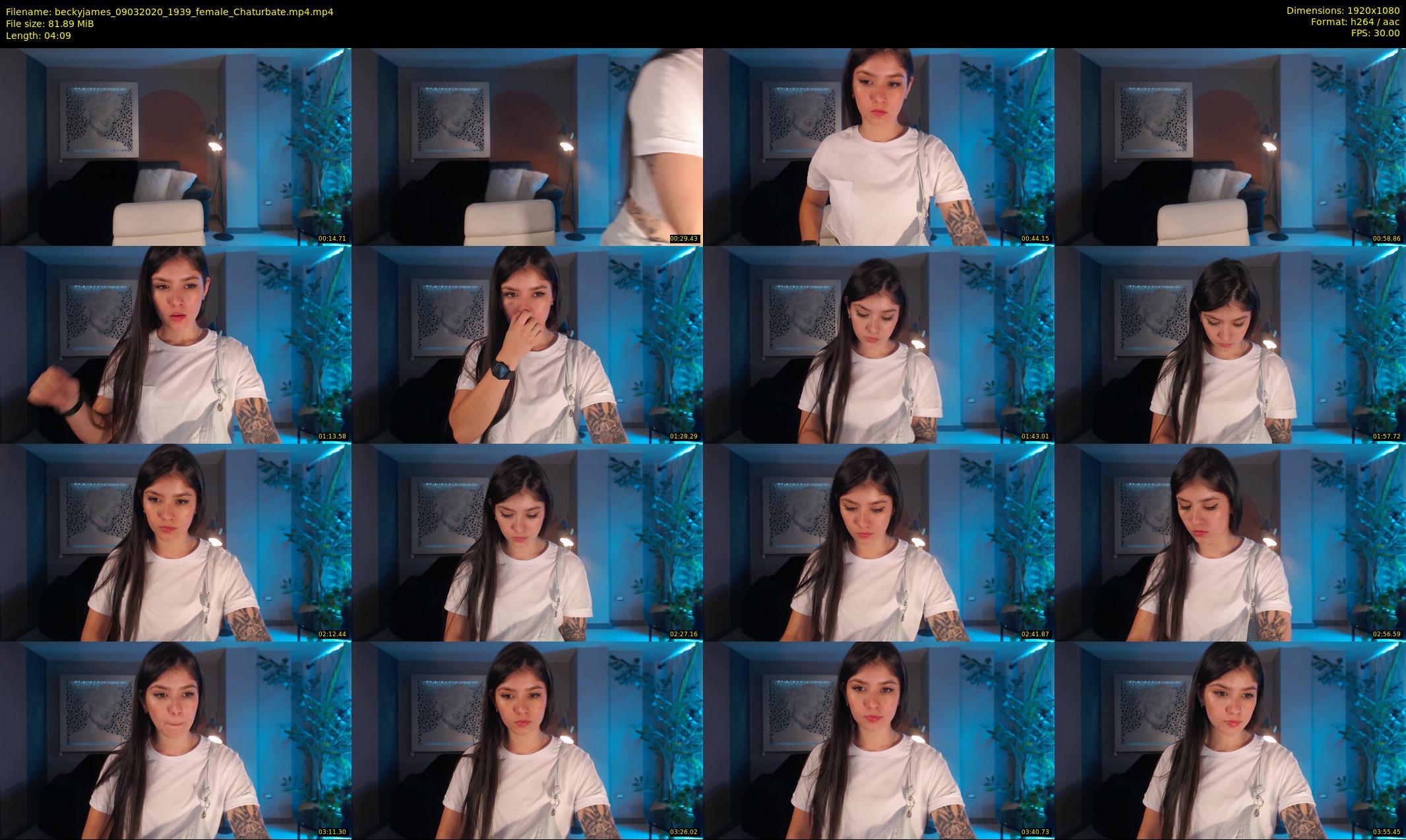 beckyjames — 5 minute Chaturbate female cam show recording, 1080p, Mar 9, 2020