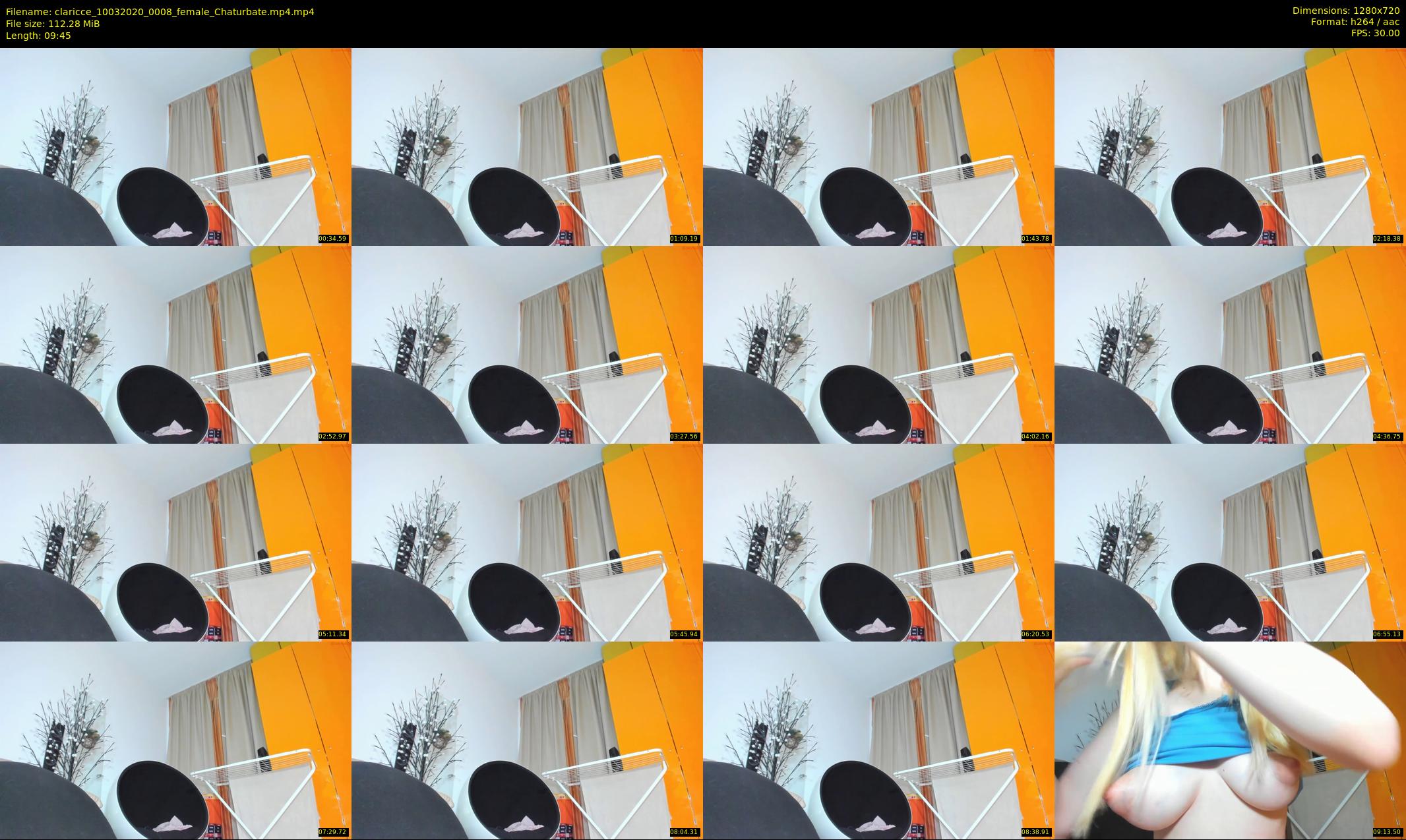 claricce — 10 minute Chaturbate female cam show recording, 720p, Mar 10, 2020